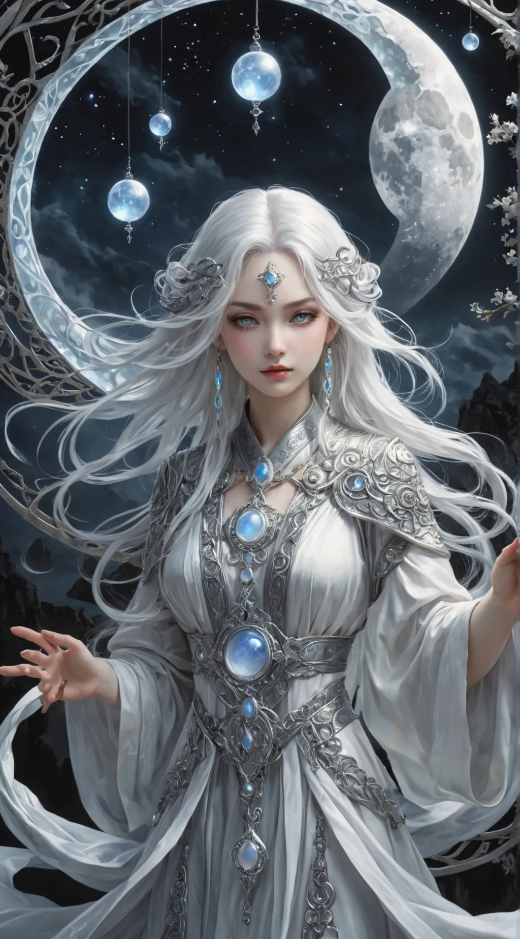 ai character: Luna background