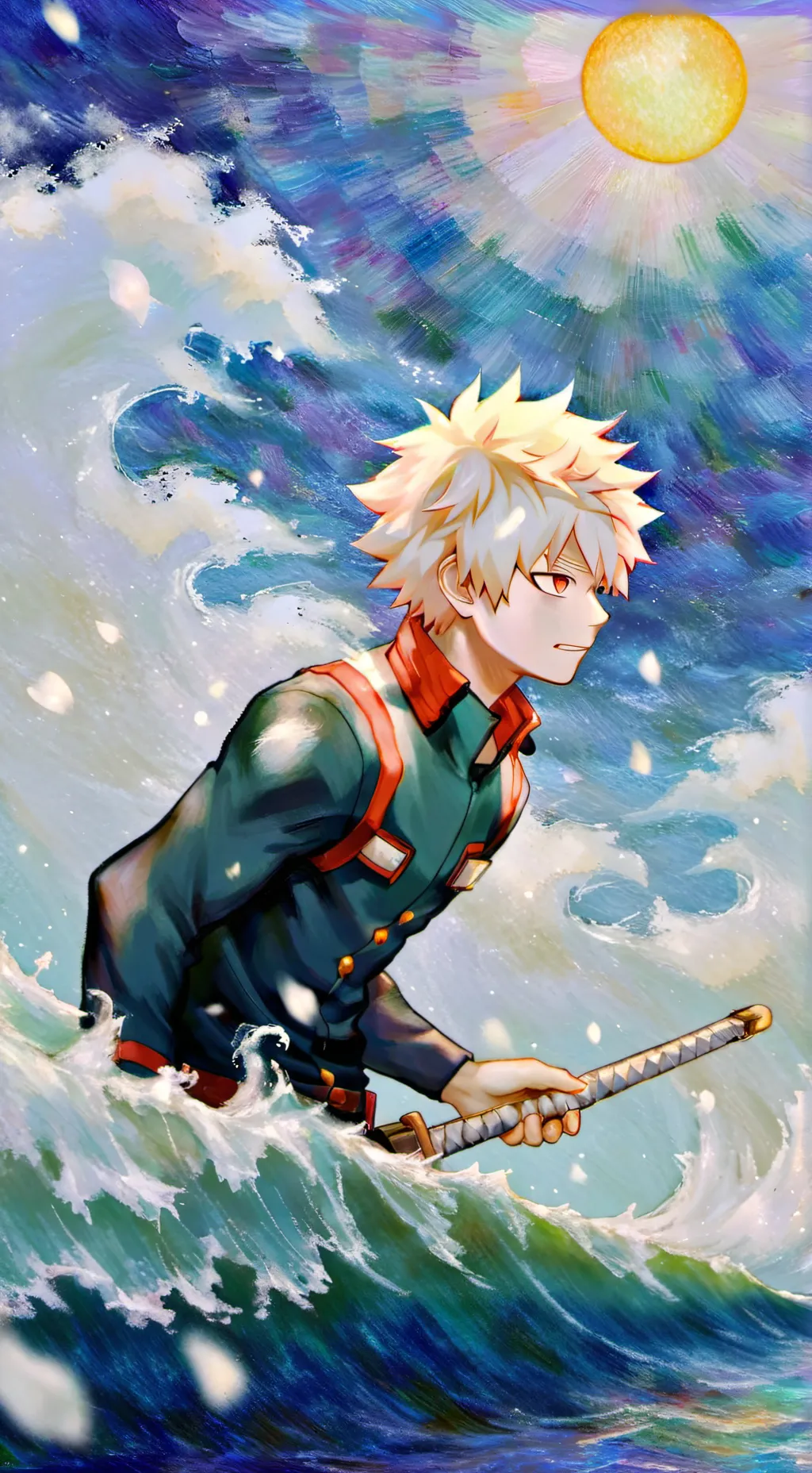 ai character: bakugou  background