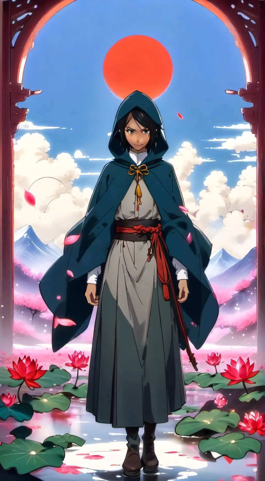ai character: red lotus korra background