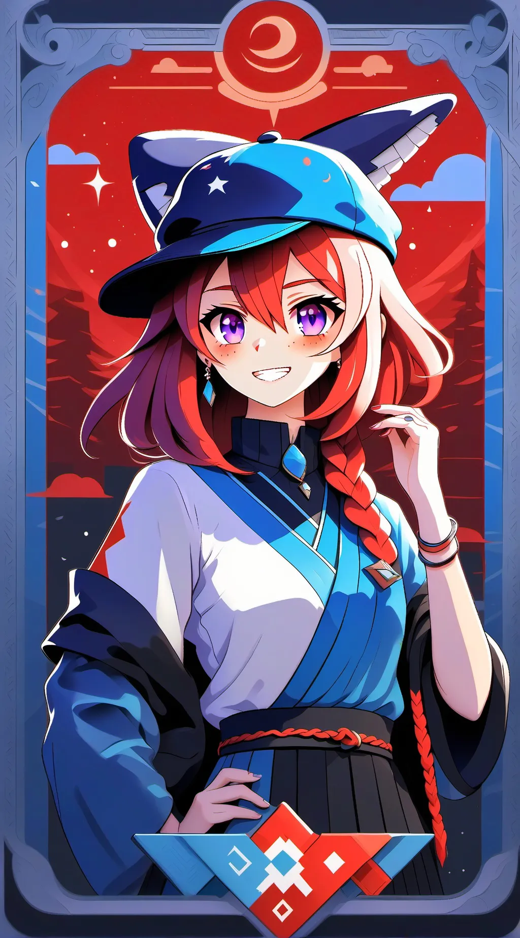 ai character: Obanai&Mitsuri background