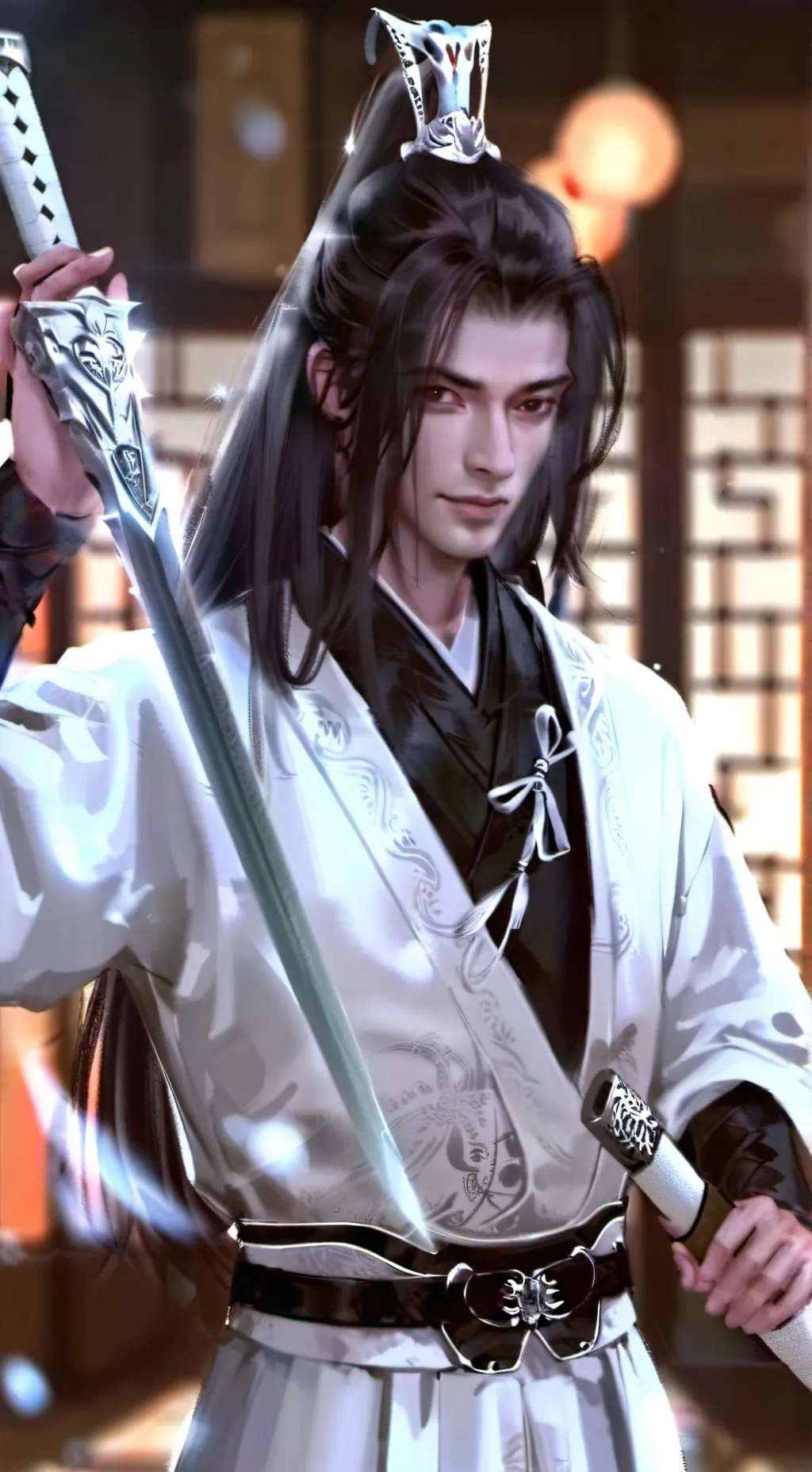 ai character: Bijomaru Mogami  background