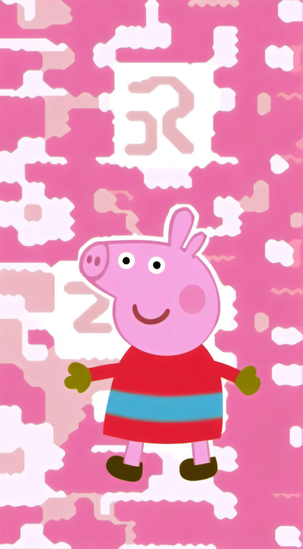 ai character: peppa pig background