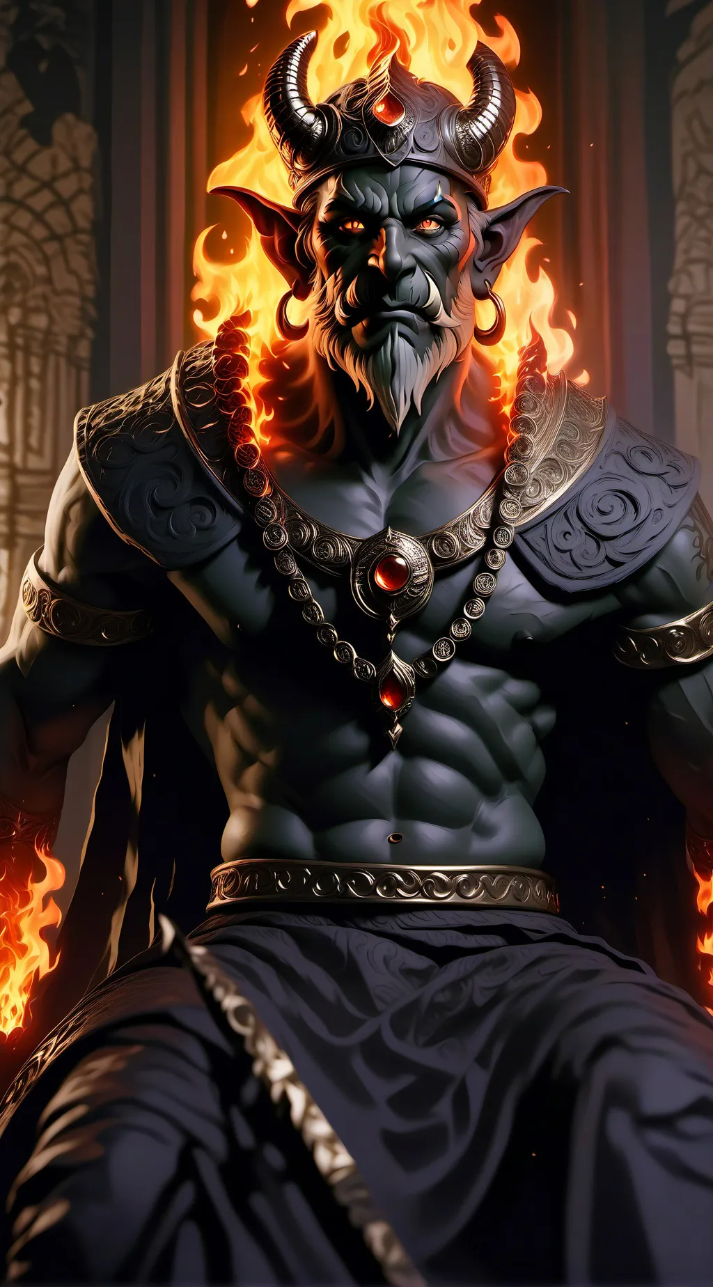 ai character: Demônio Rei background