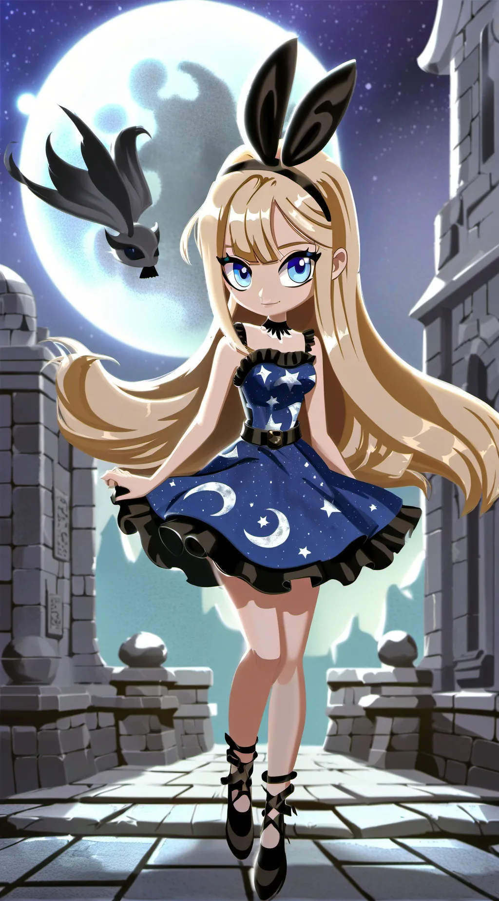 ai character: Luna background