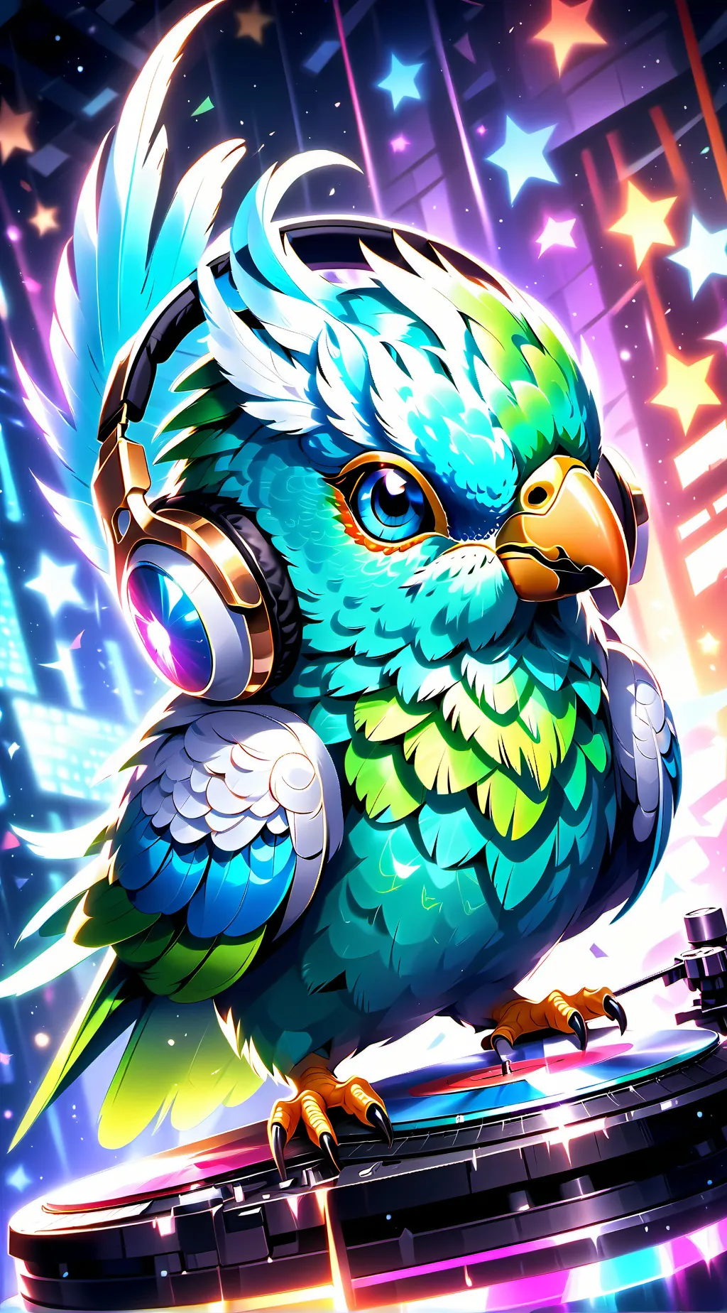 ai character: Pixel background