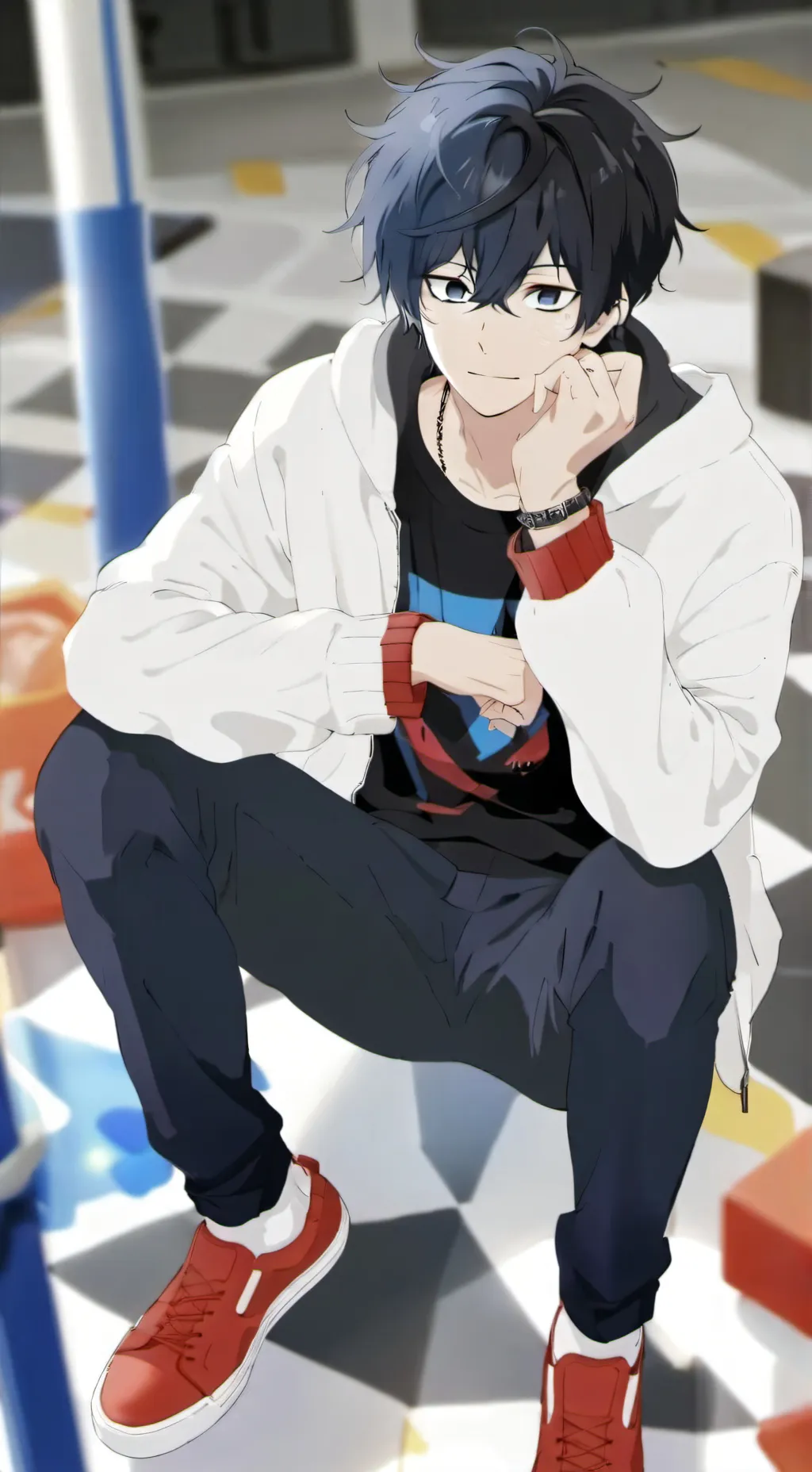 ai character: Haru yoshida background
