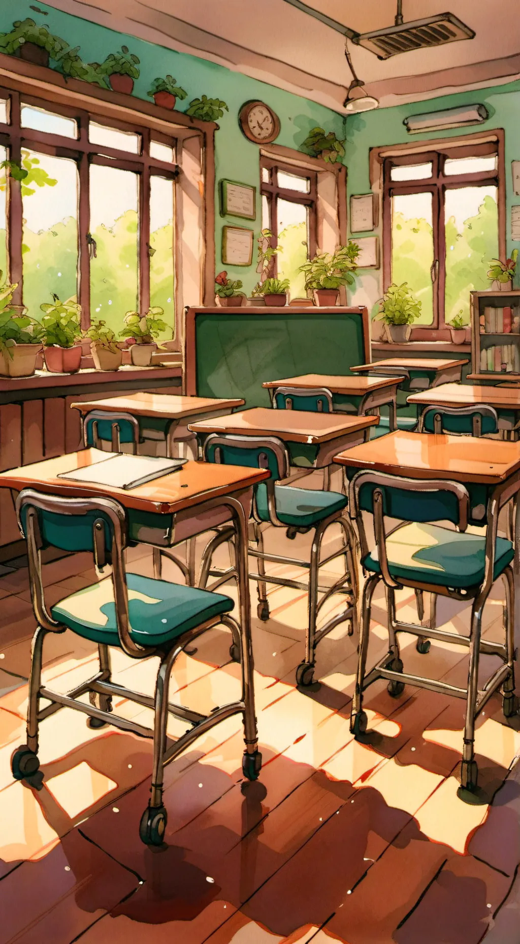 ai character: School background
