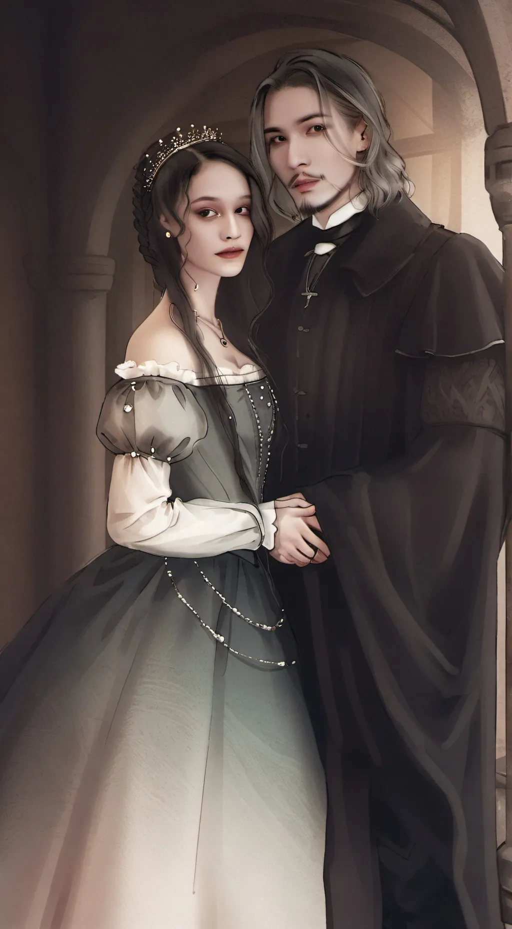 ai character: Queen and King background