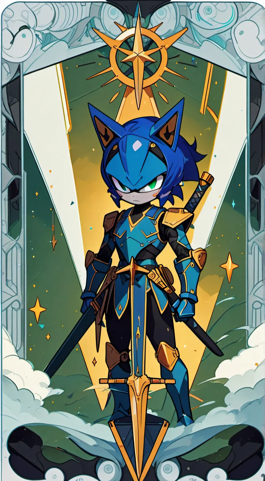 ai character: metal sonic 173 background