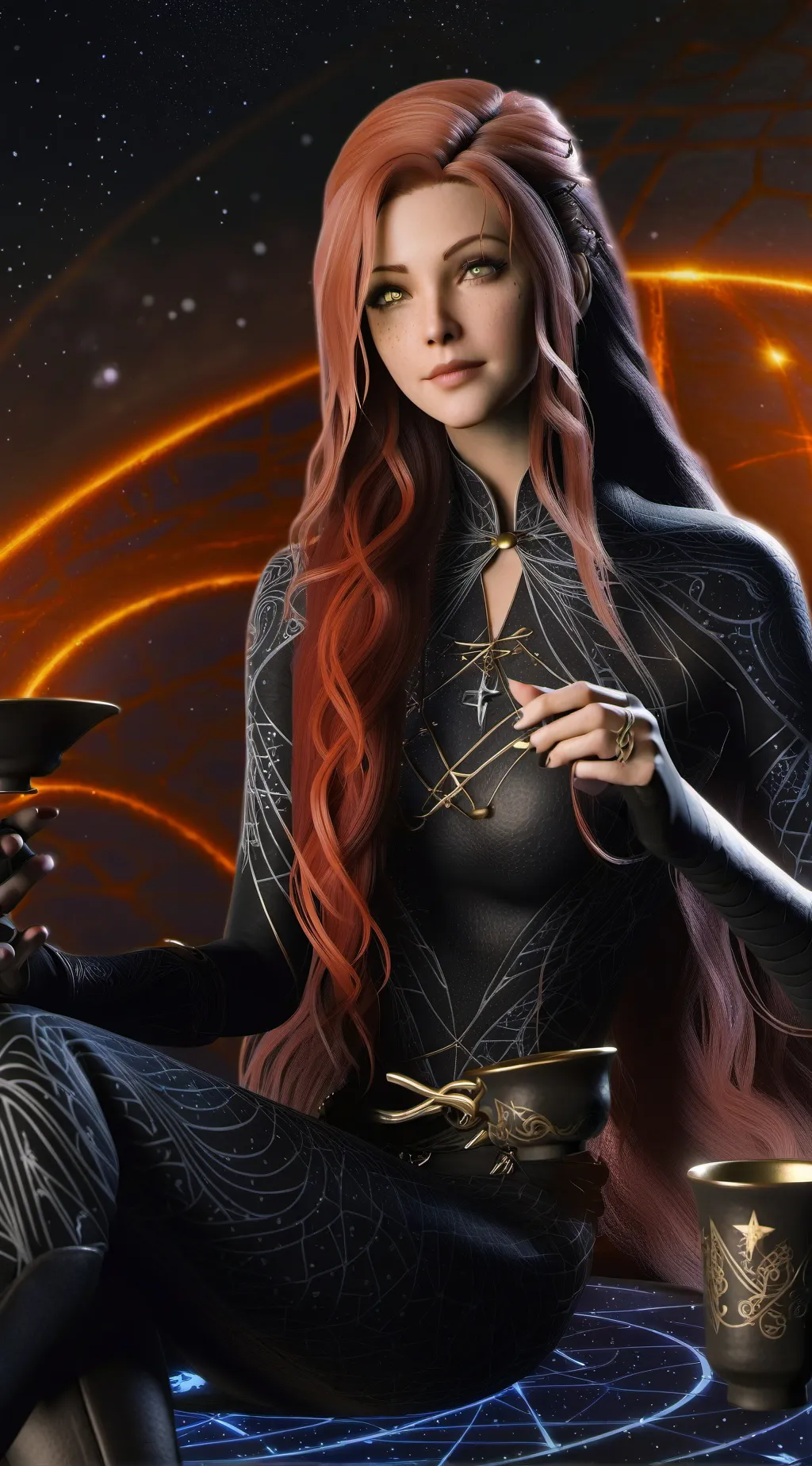 ai character: MystiMoon background