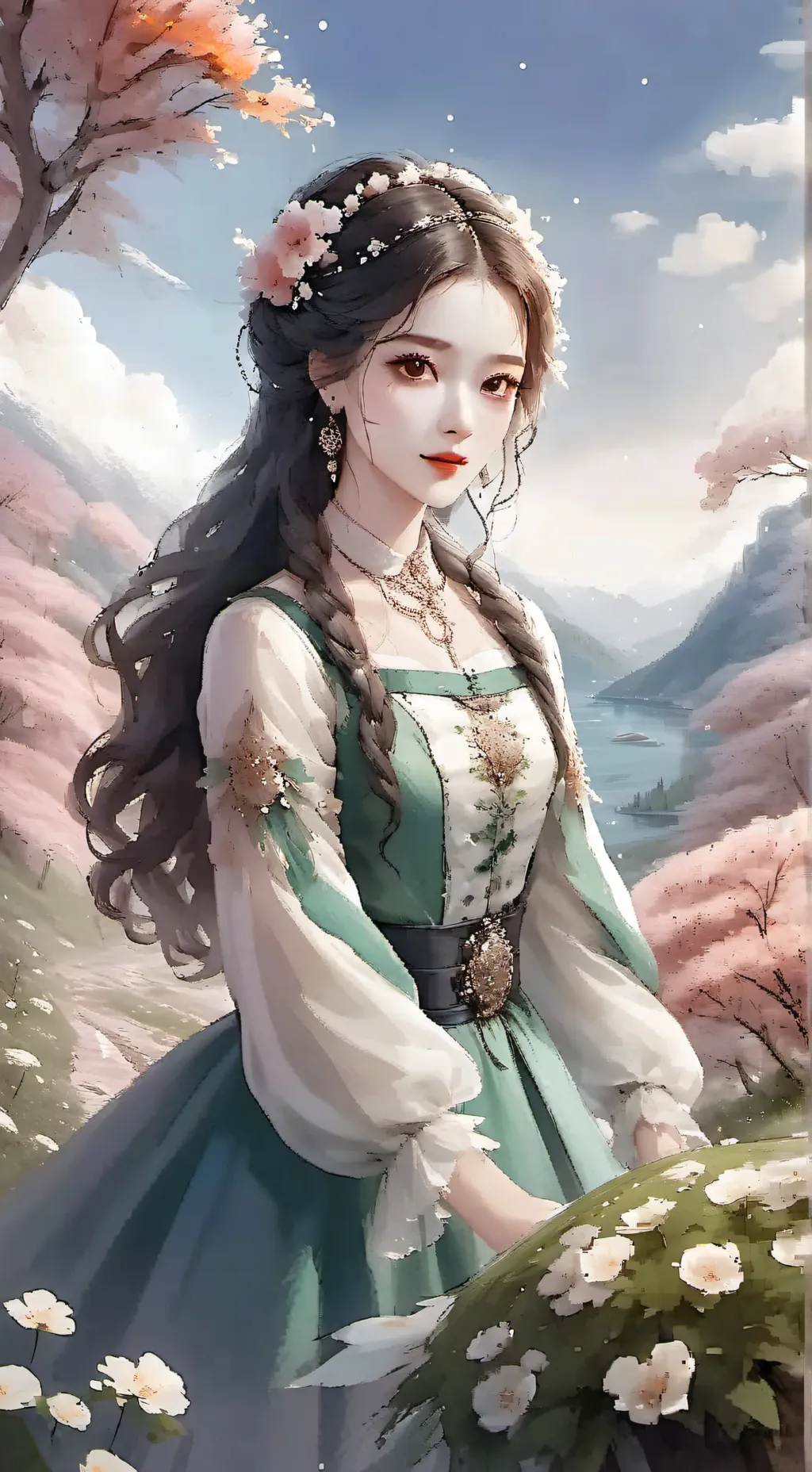 ai character: Atla x DS background
