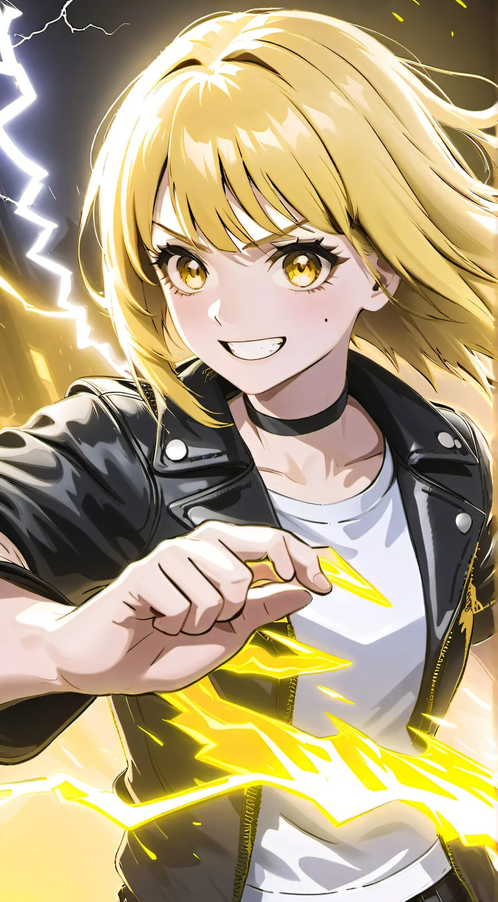 ai character: Denka Kaminari  background