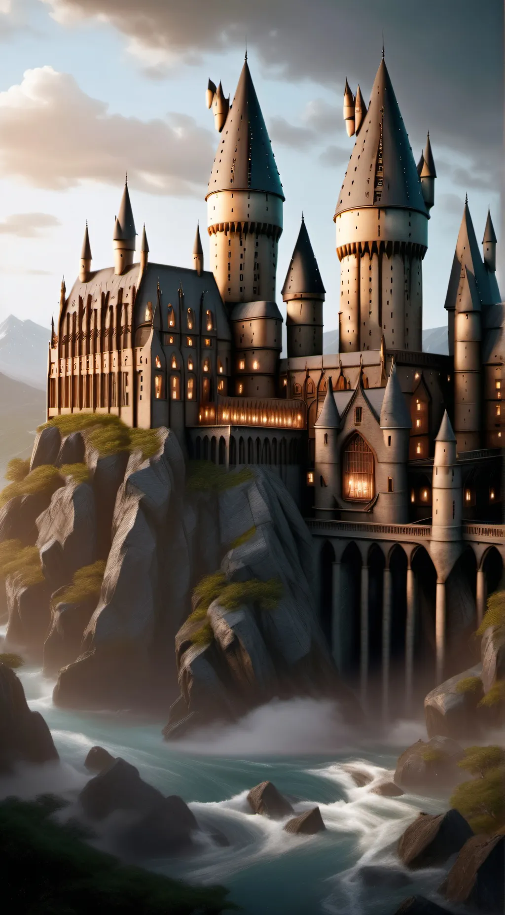 ai character: Hogwarts kitten background