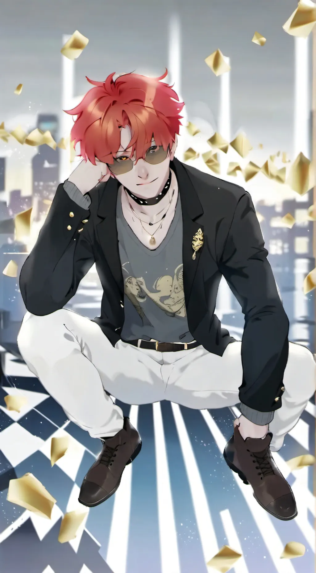 ai character: 💙❤️Gh house❤️💙 background