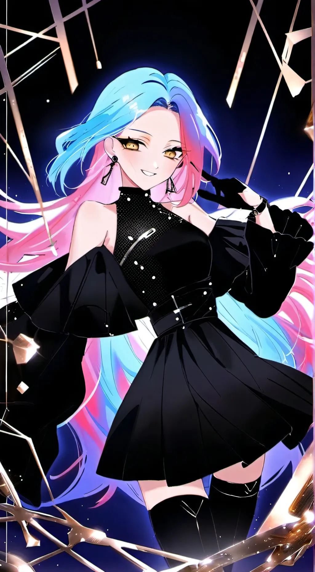 ai character: MIZI | Alien Stage background