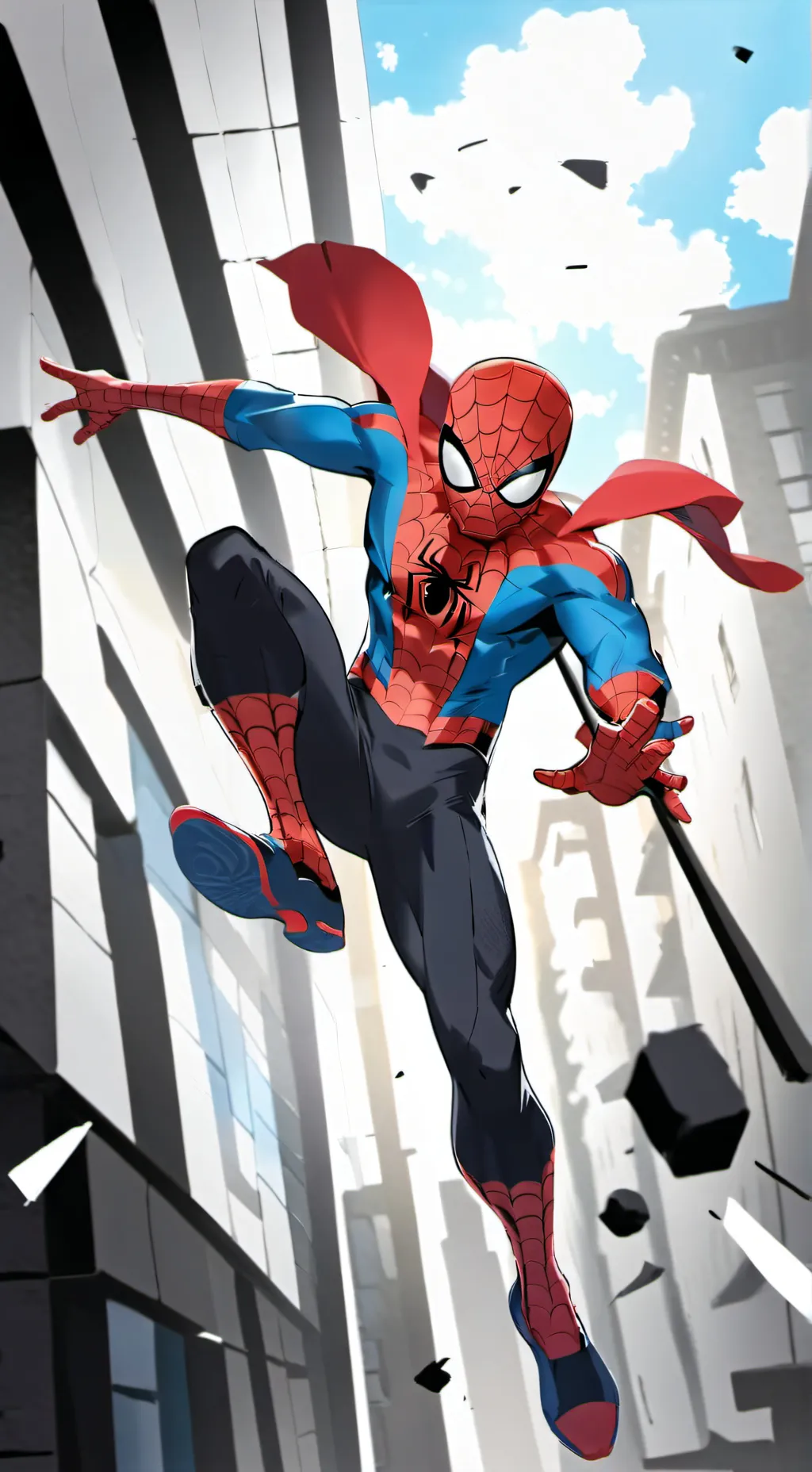 ai character: spiderman background
