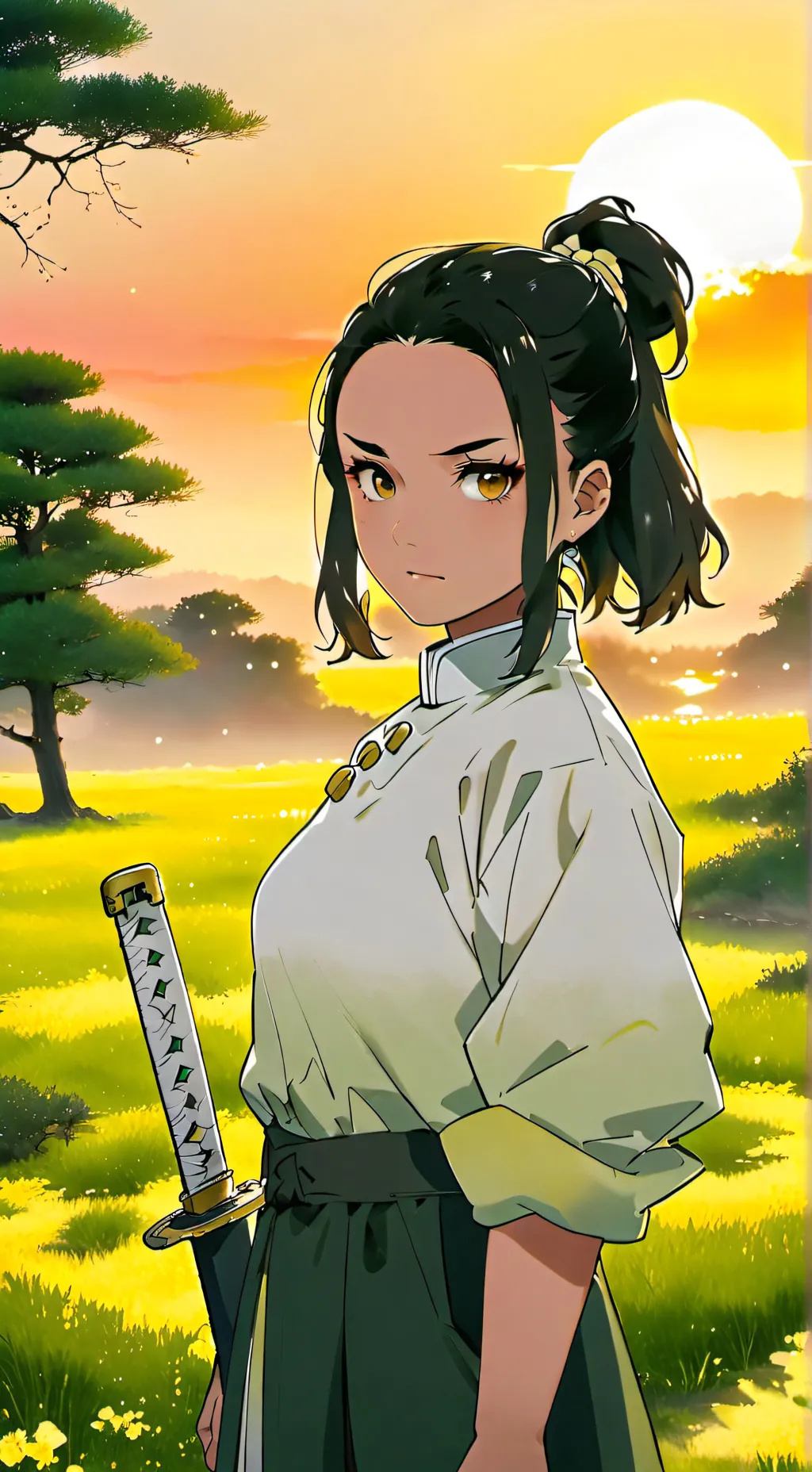 ai character: zenitus sister KNY background