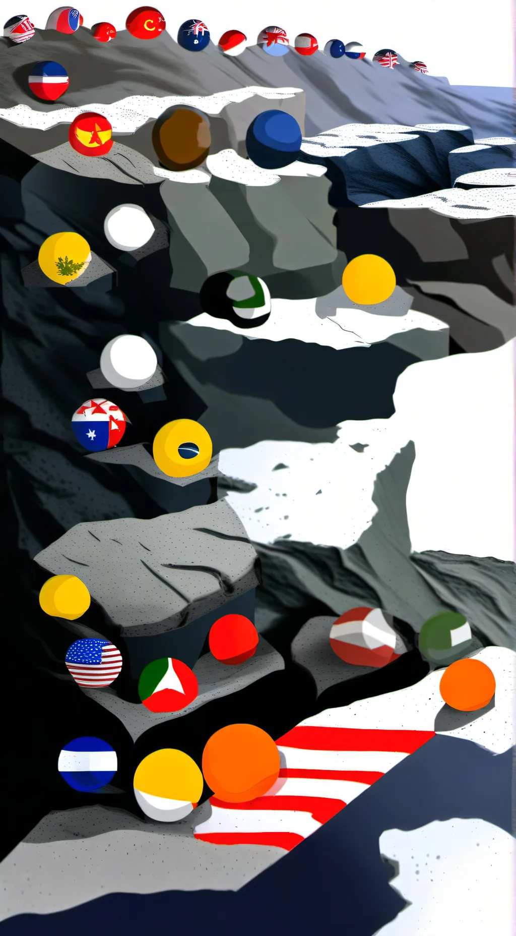 ai character: Countryballs  background