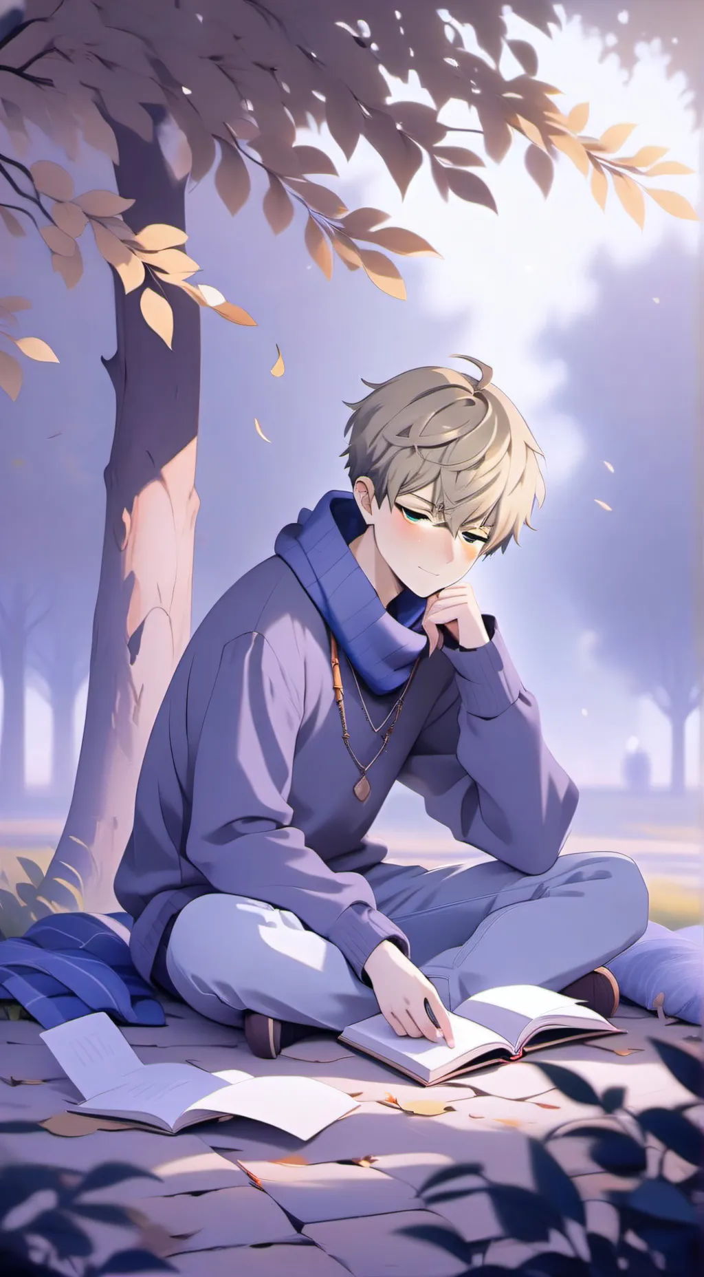 ai character: Mha shy michael background