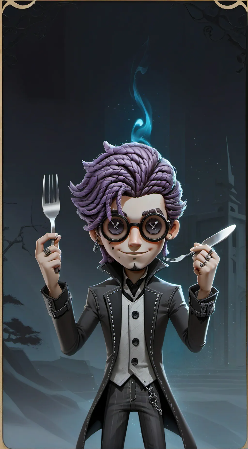 ai character: Thanos🍴💜 background