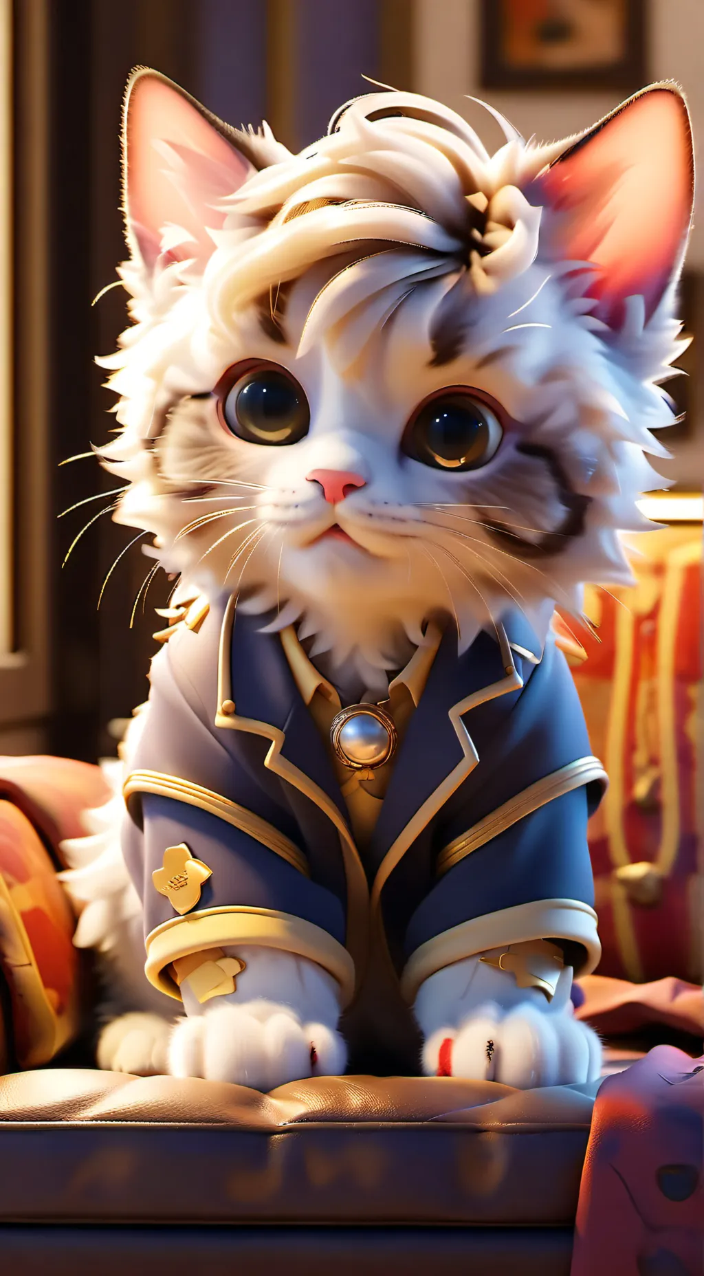 ai character: Fluffy background