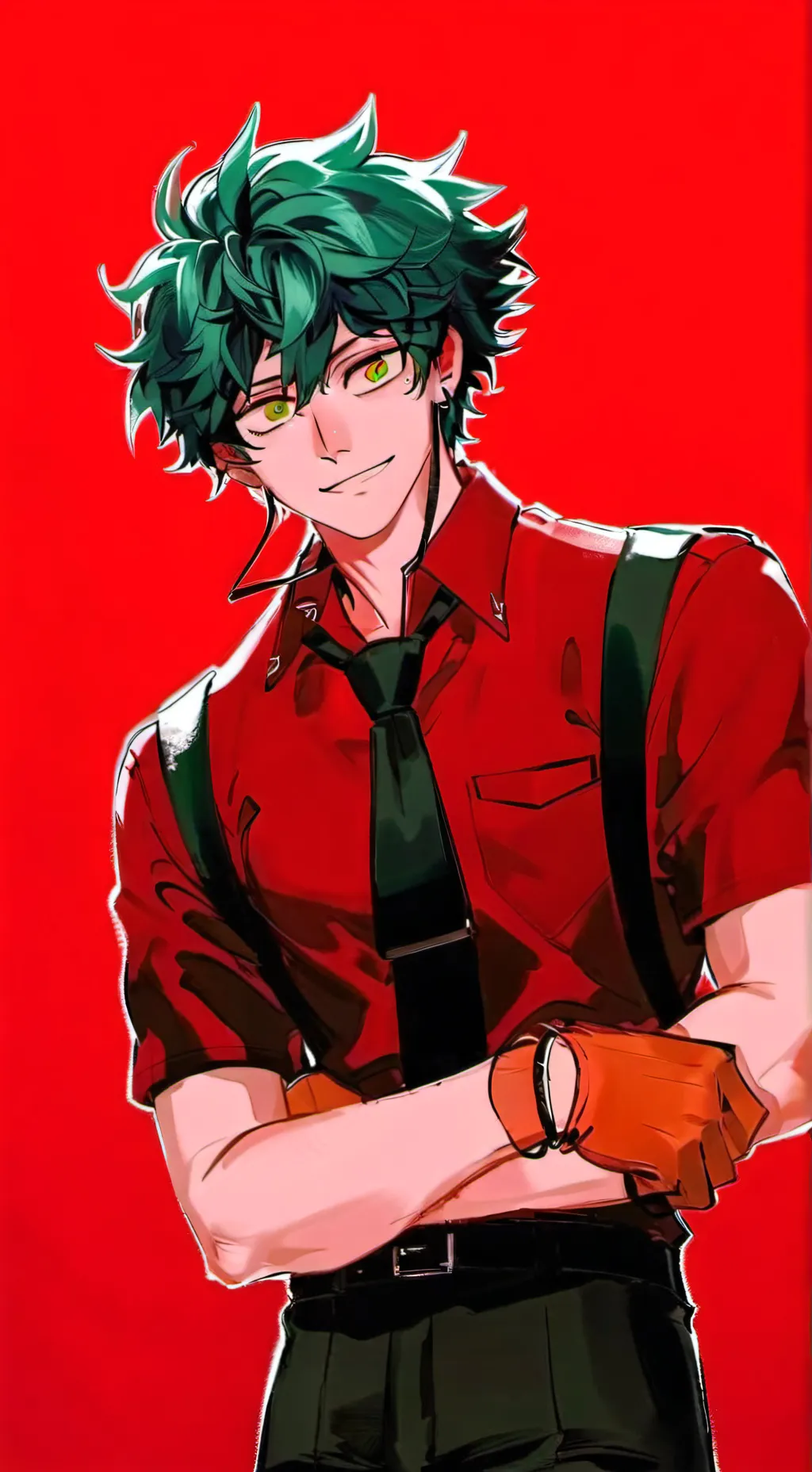 ai character: Villain  Deku ￼ background