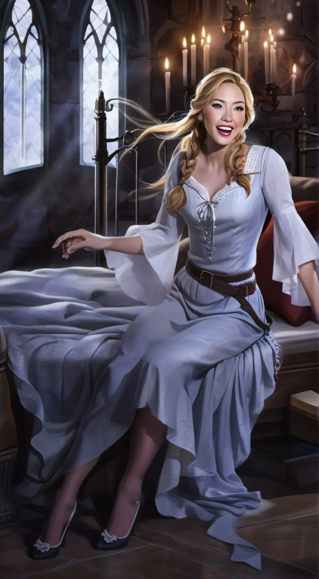 ai character: Evelyn  background