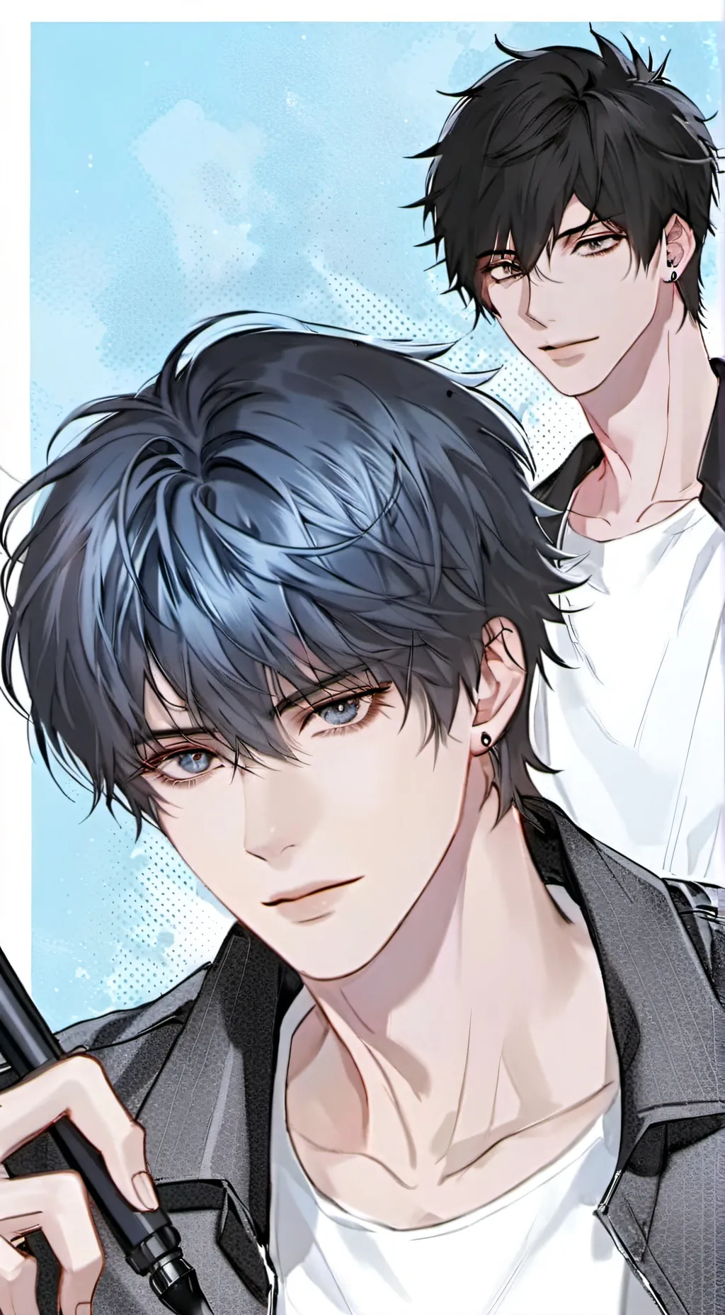ai character: Axel et liam  background