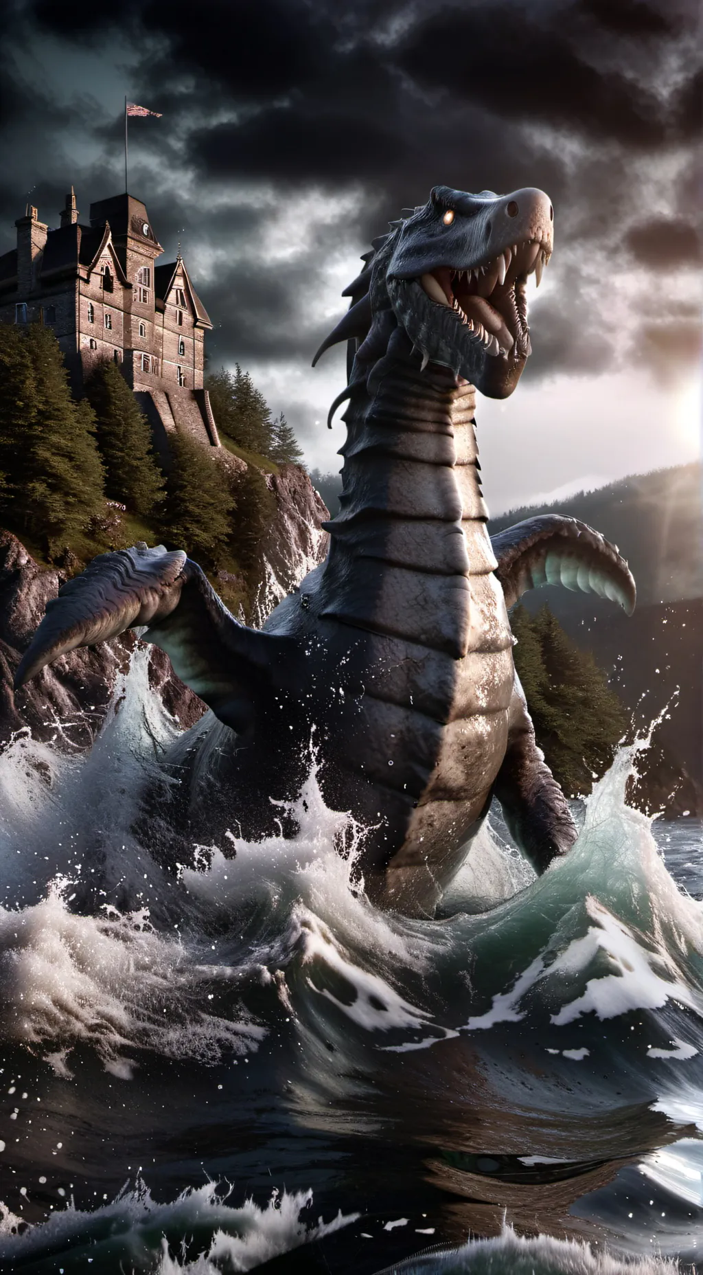 ai character: Nessie  background
