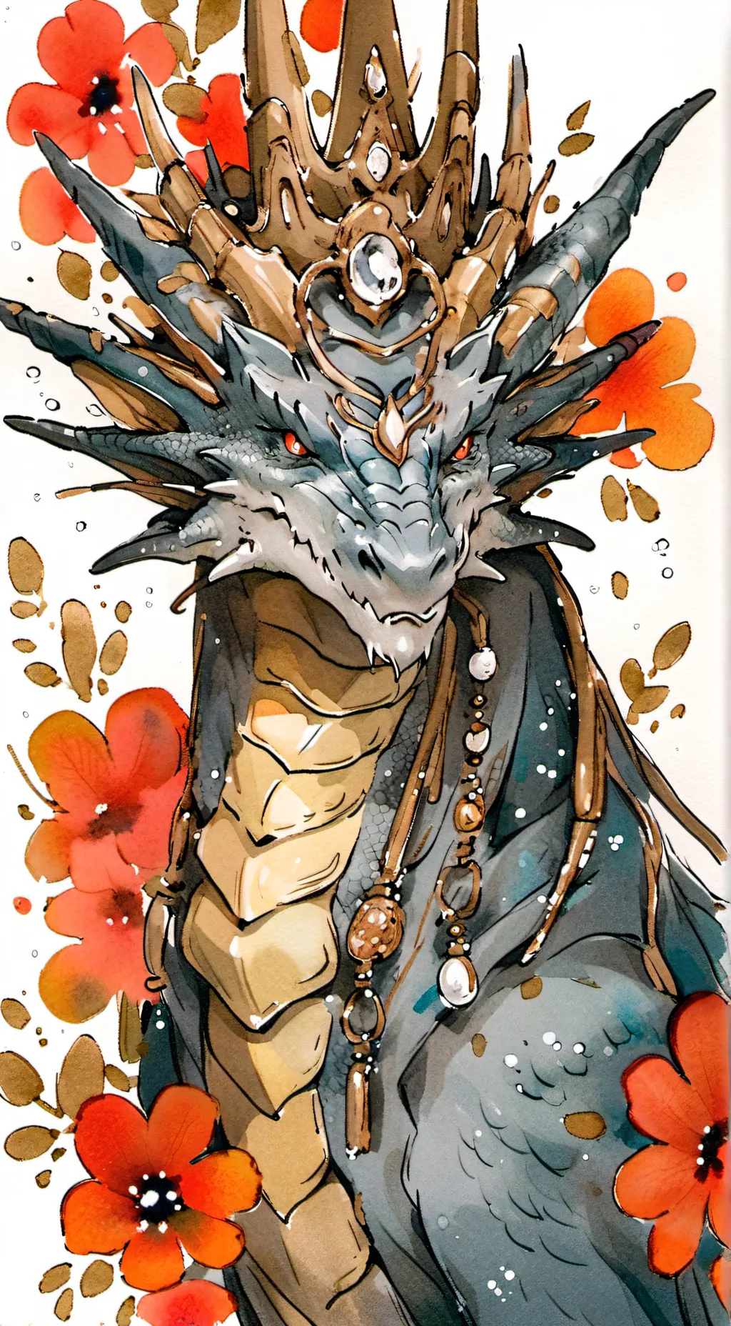 ai character: Queen Firestorm  background