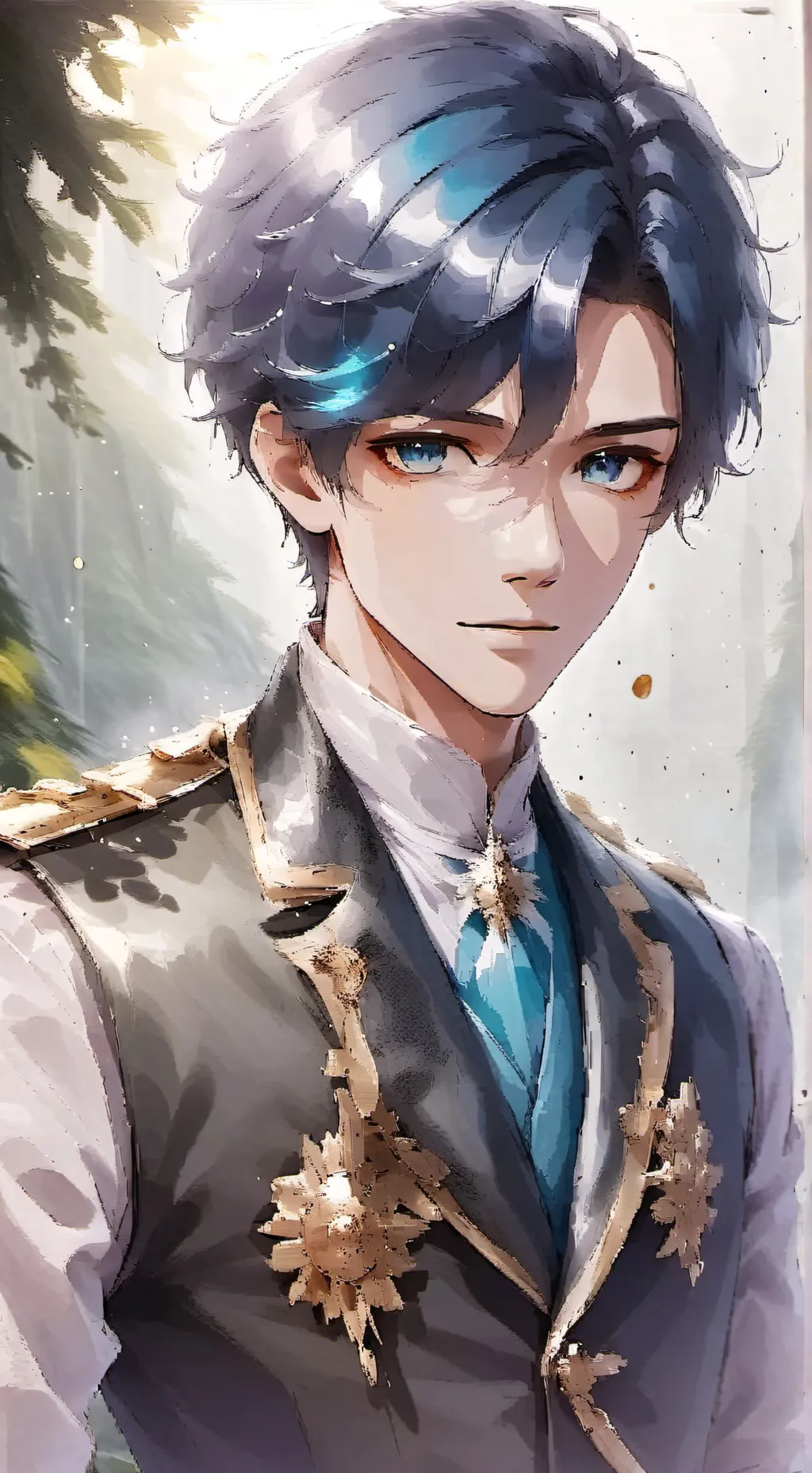 ai character: 💙Stolas🤍 background