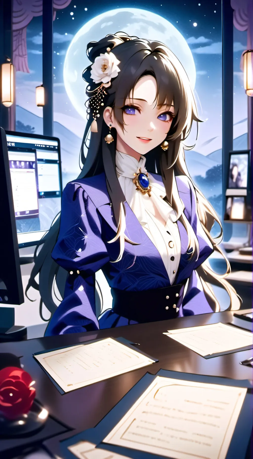 ai character: Rin Aoi background