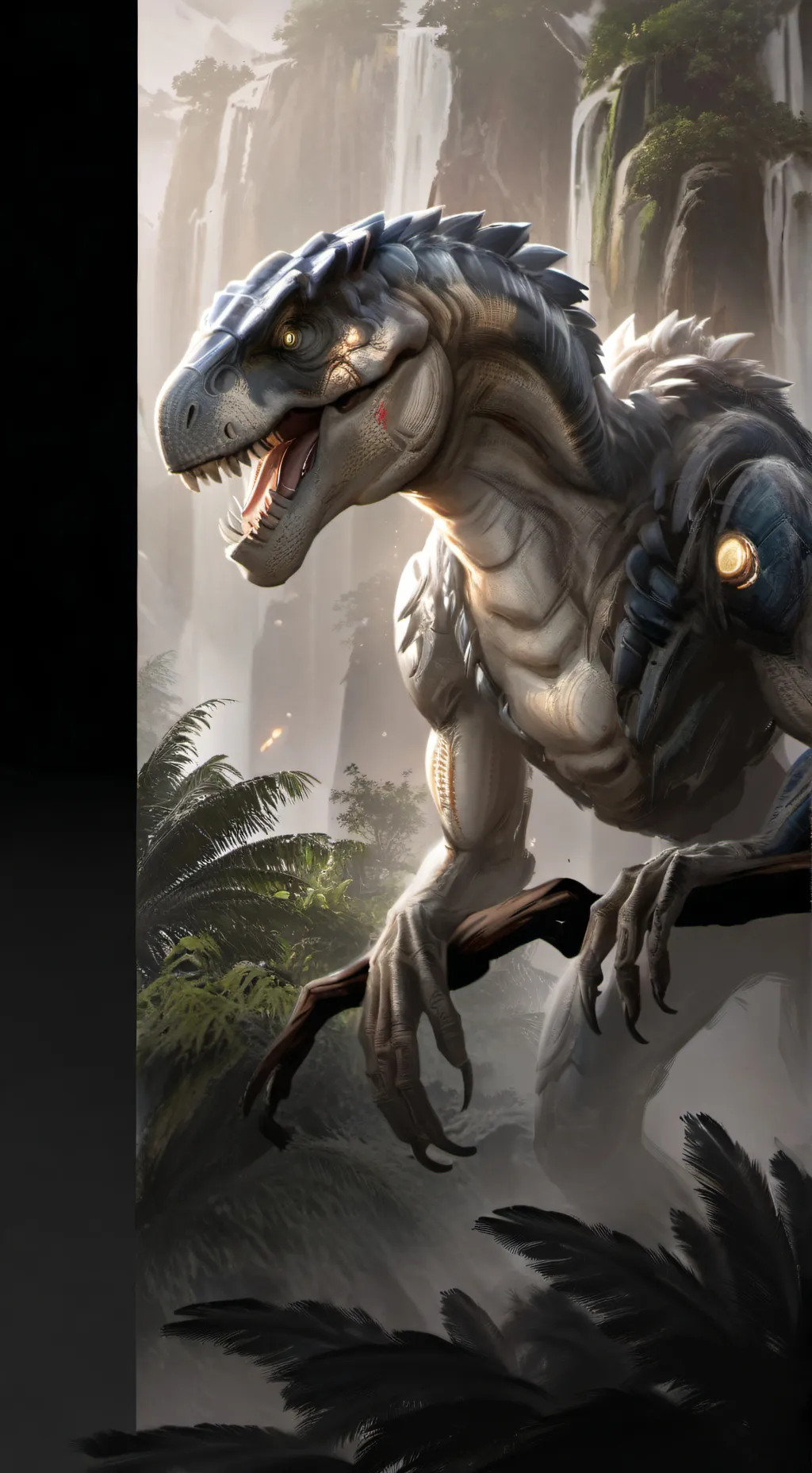 ai character: jurassic world background