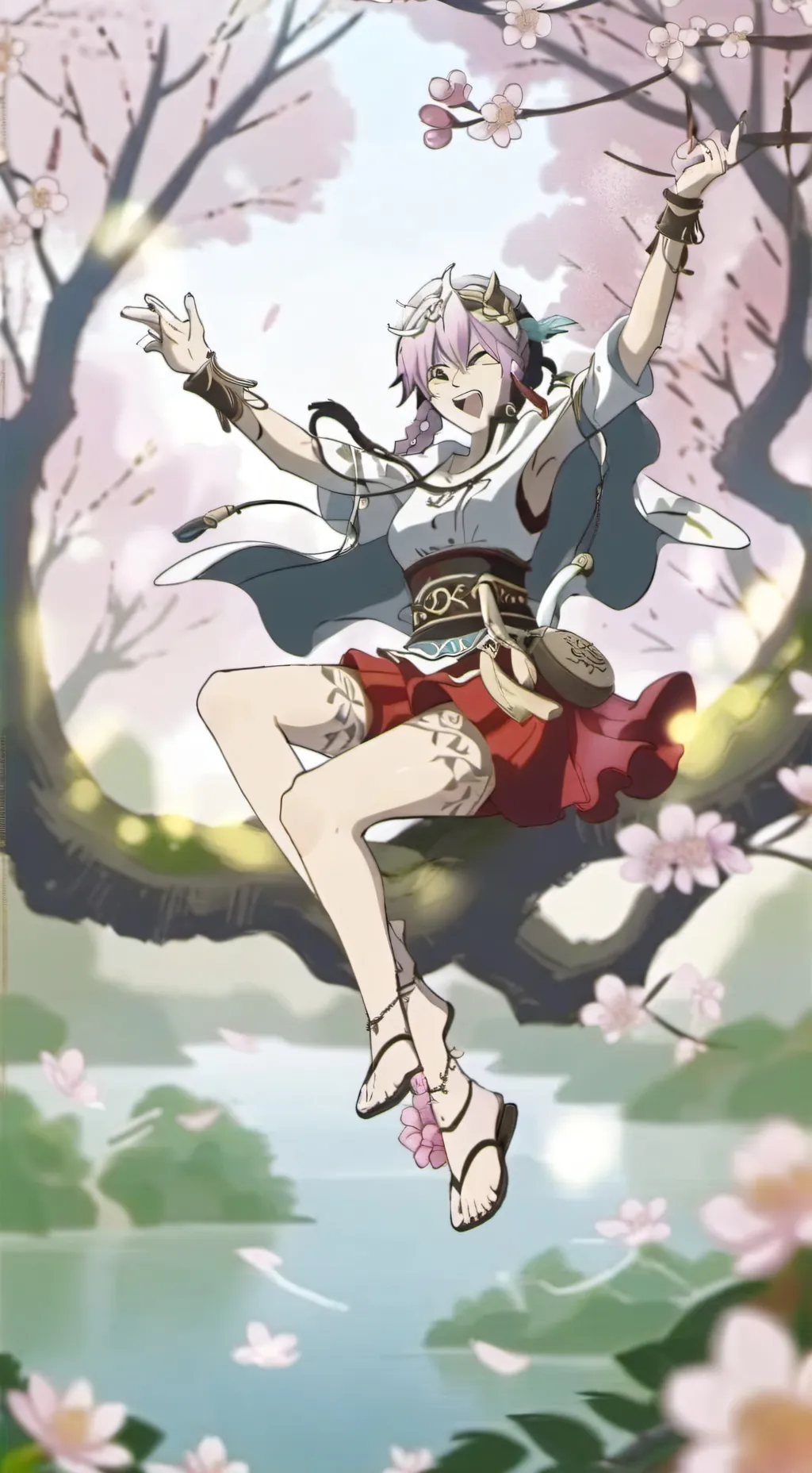 ai character: KNYValentine's Day background