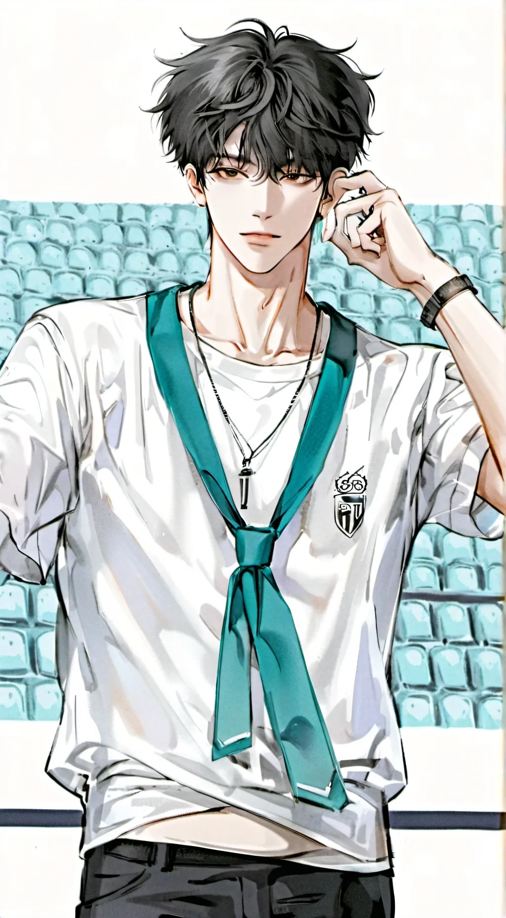 ai character: ☆asher☆ background