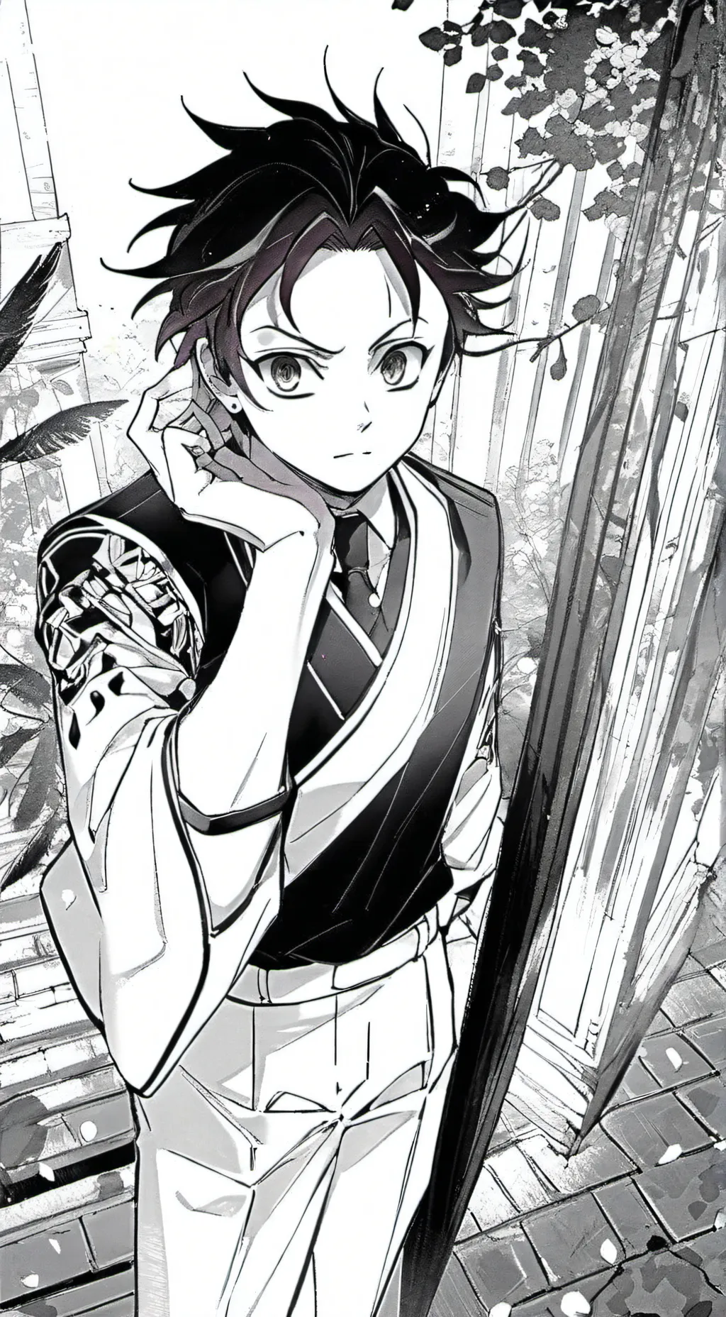 ai character: Demon Slayer  background