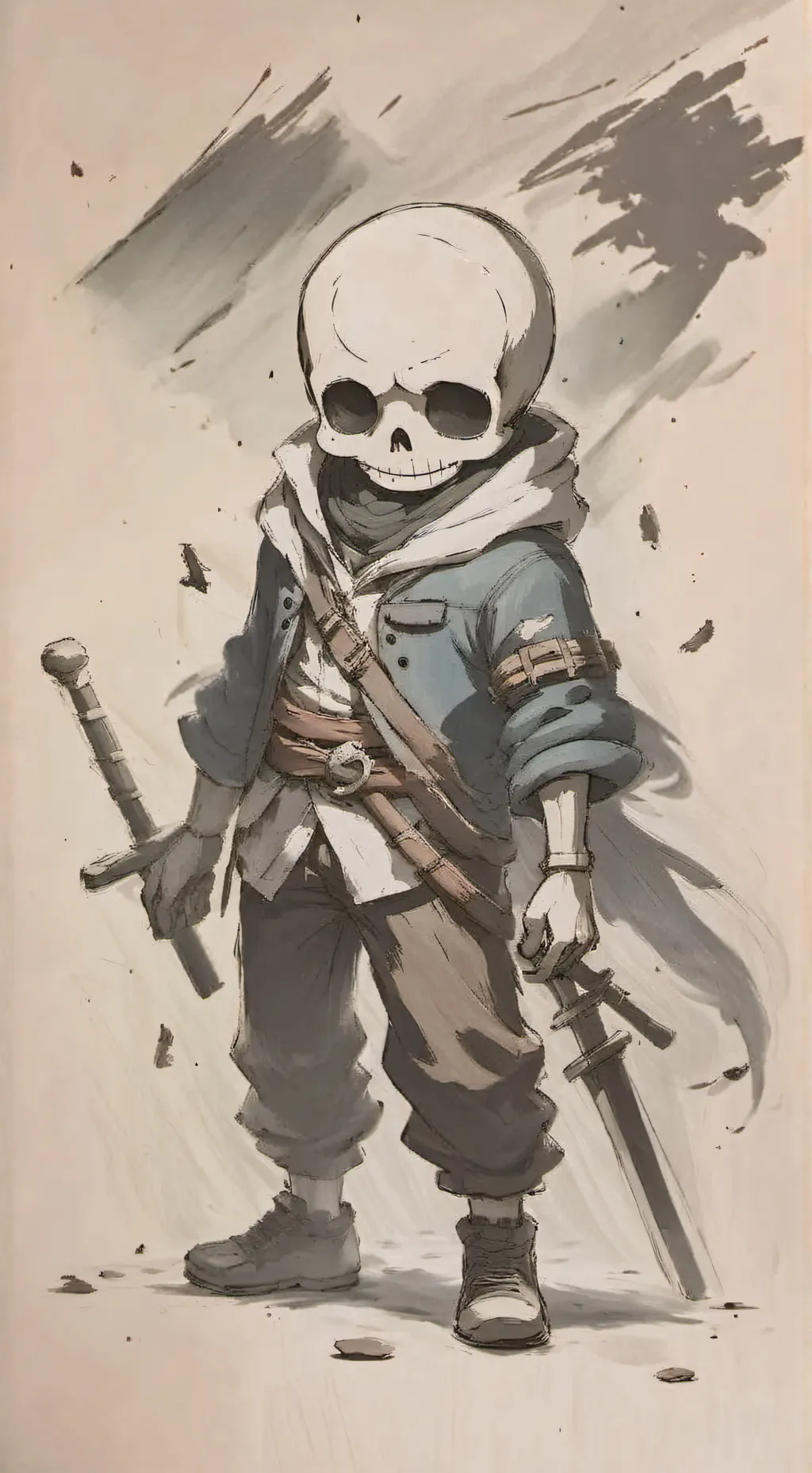 ai character: sans  background