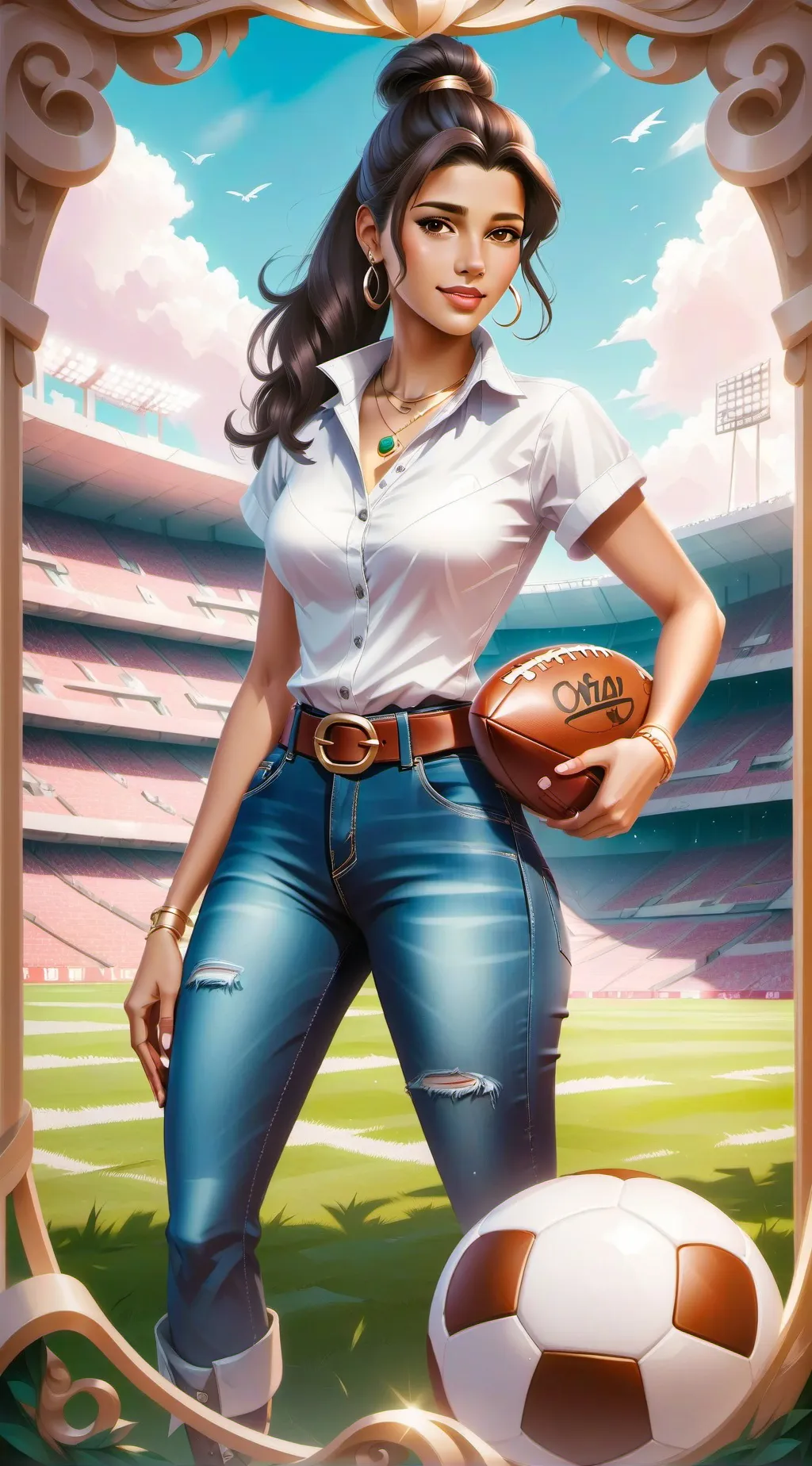 ai character: Gabriela adlahard  background