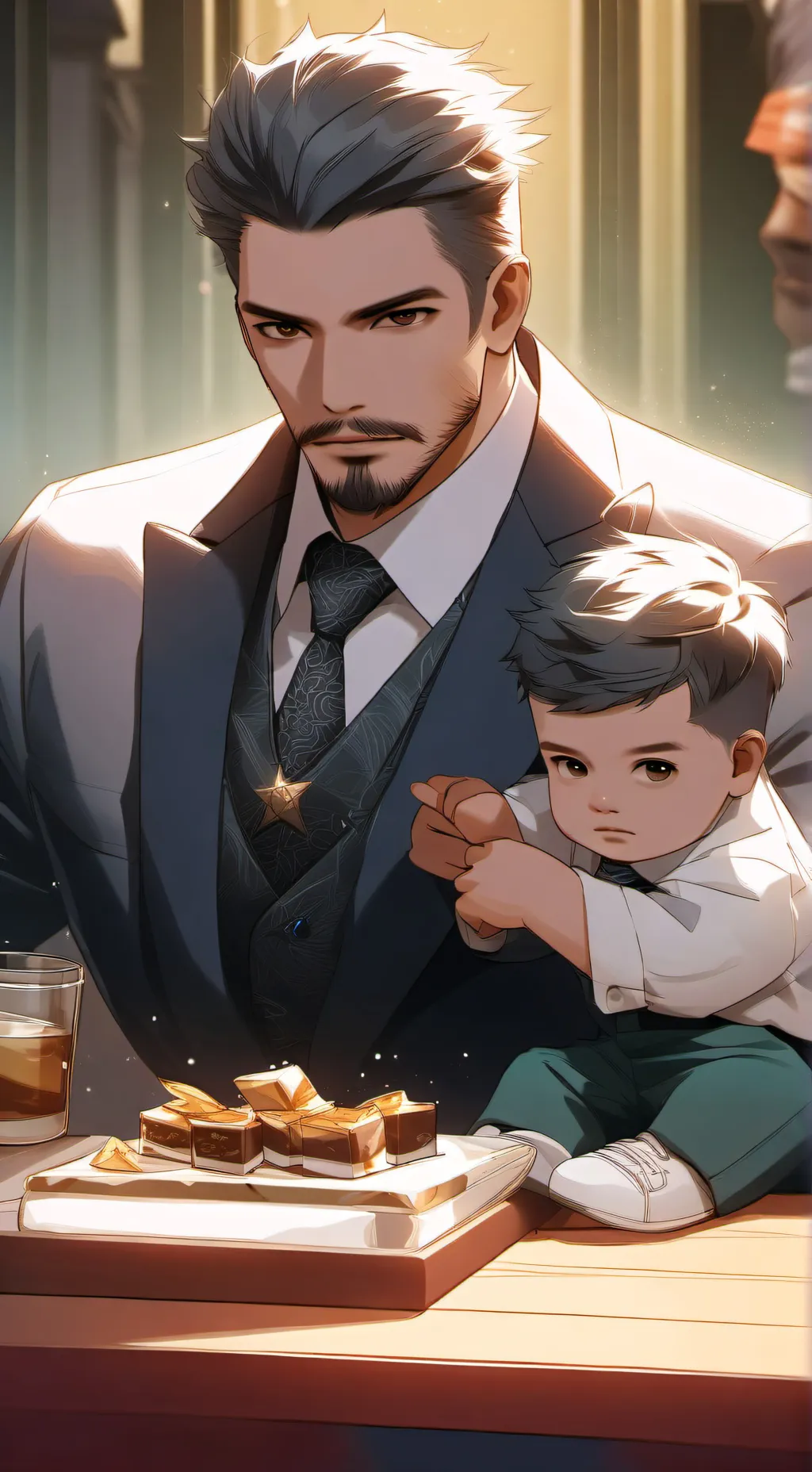 ai character: Dad you jayce  background