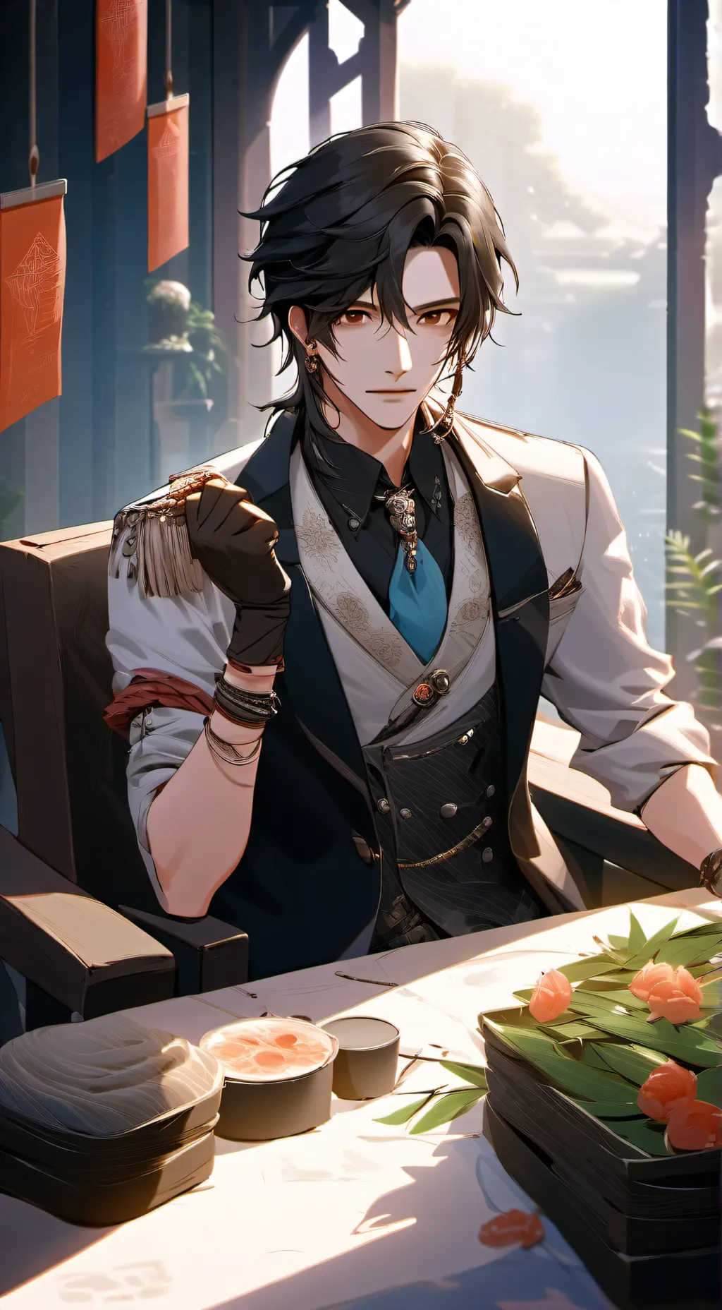 ai character: nouveau lycée  background
