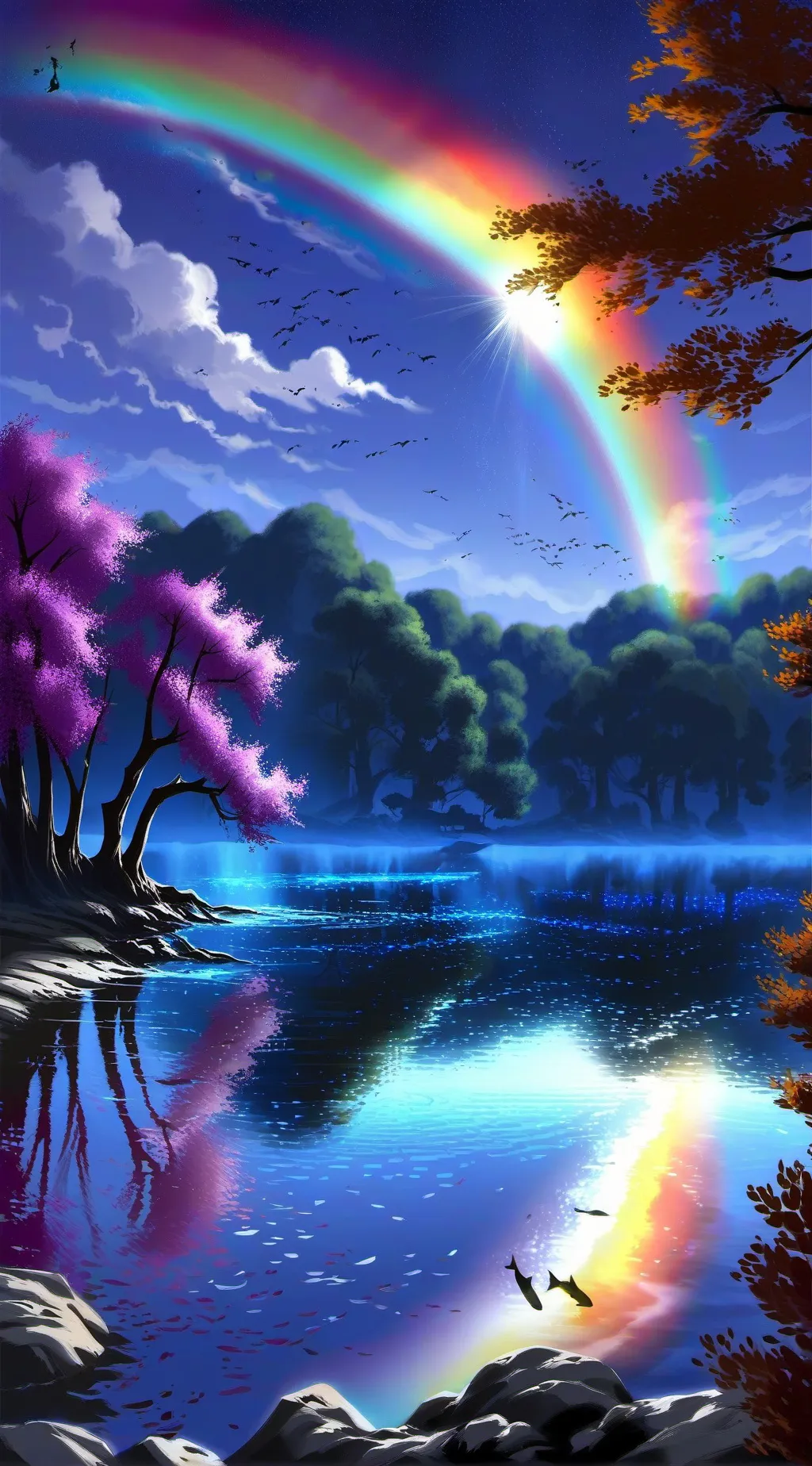 ai character: Rainbow friends  background