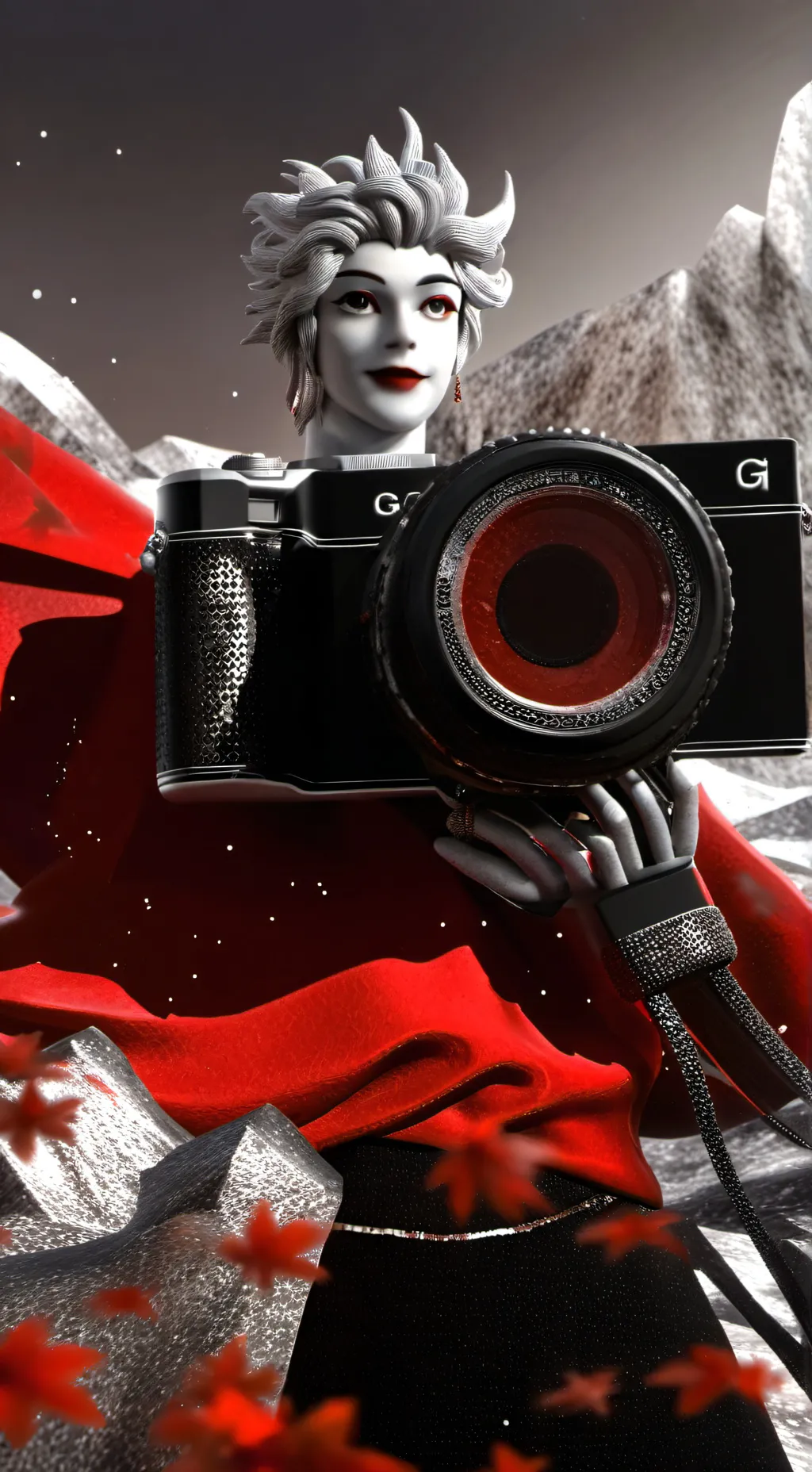 ai character: photoing man background