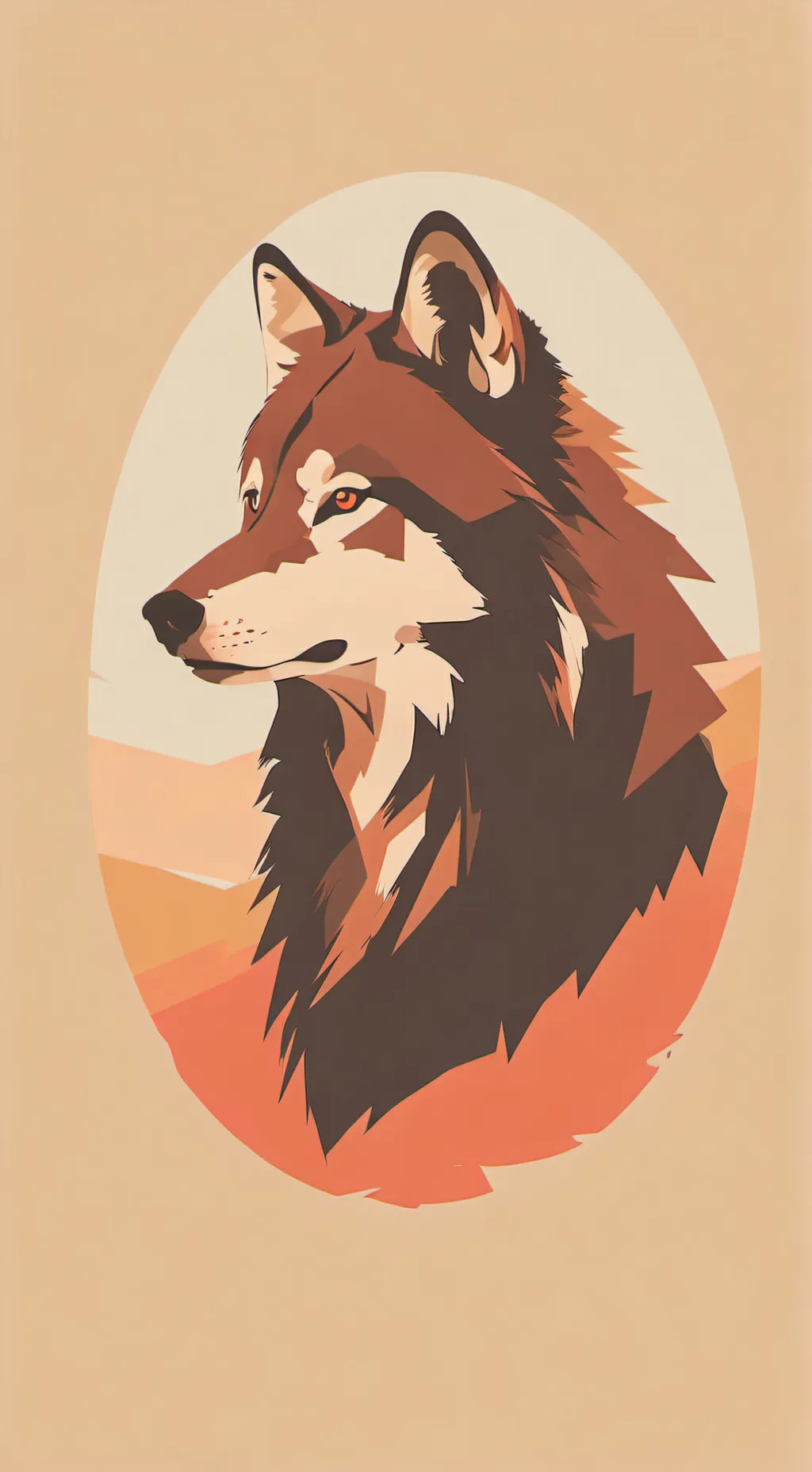 ai character: lobo en celo  background