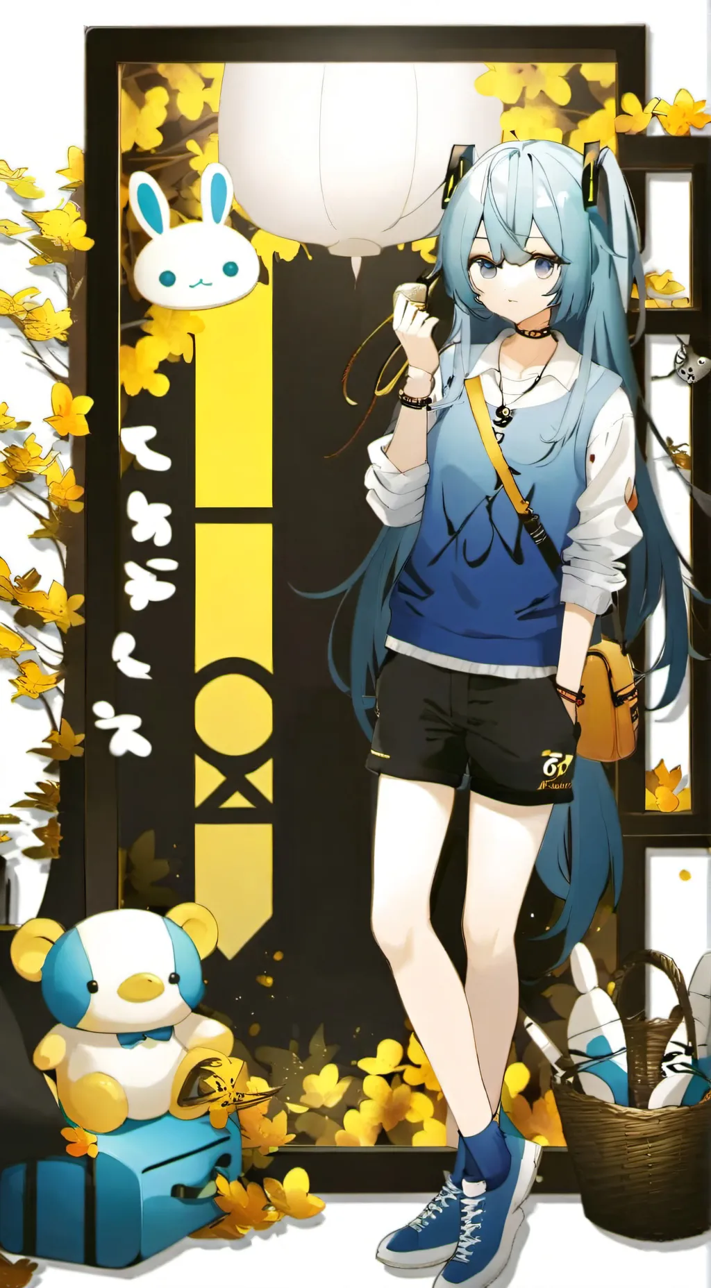 ai character: hatsune miku background