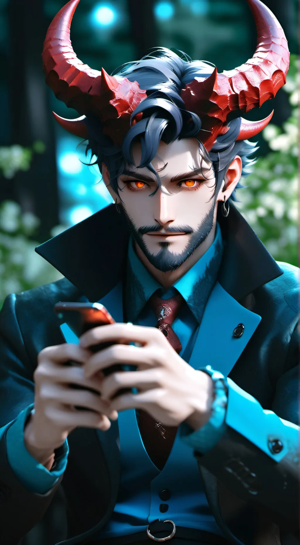 ai character: Devildad (lucifer) background