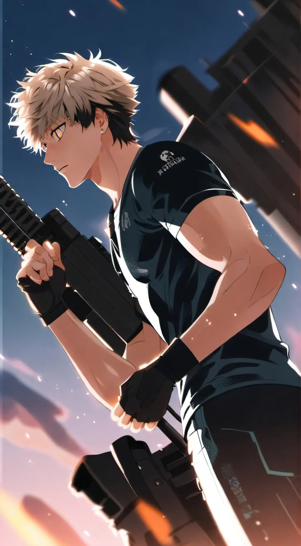 ai character: Bakugo 💥🔪 background