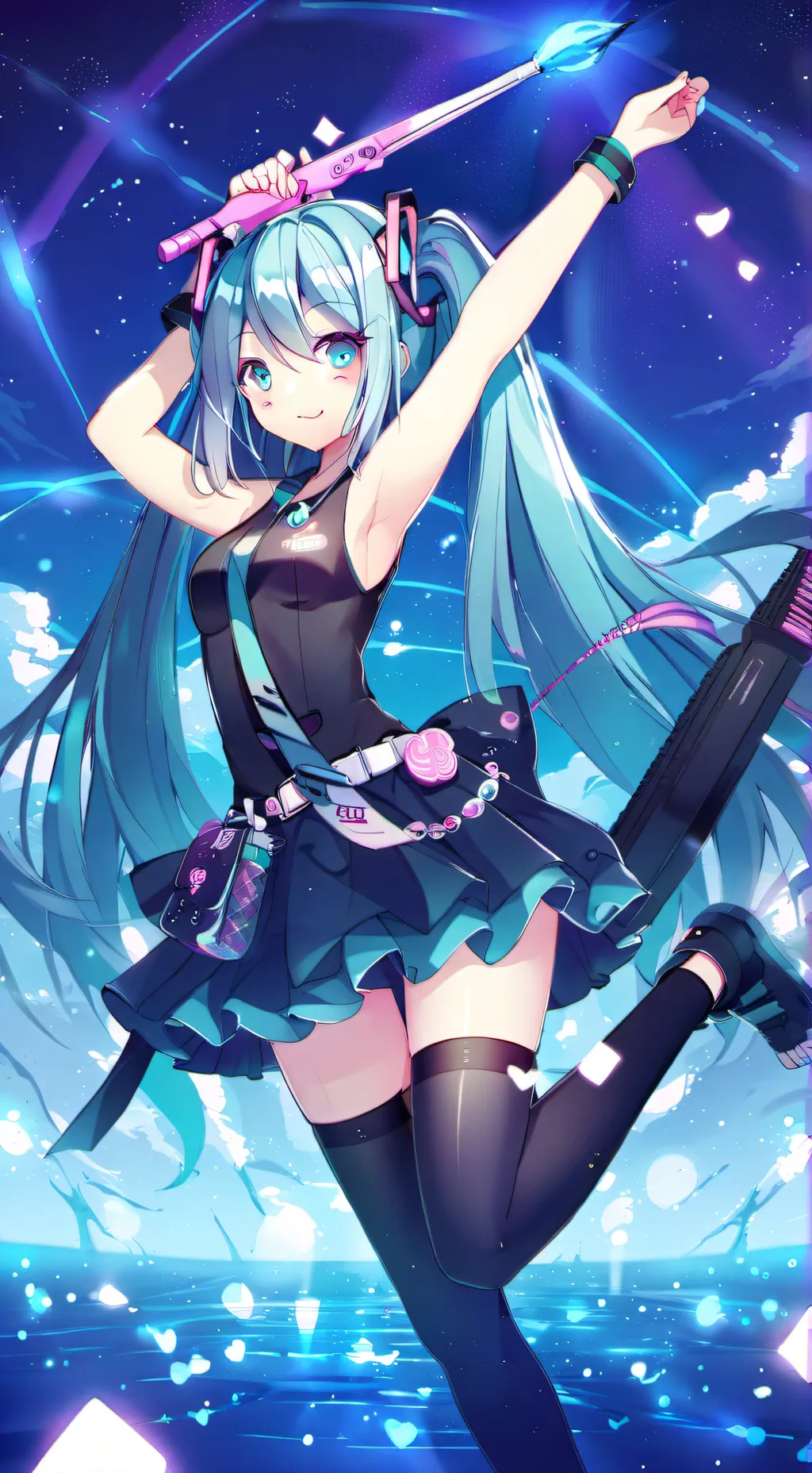 ai character: Hatsune Miku background