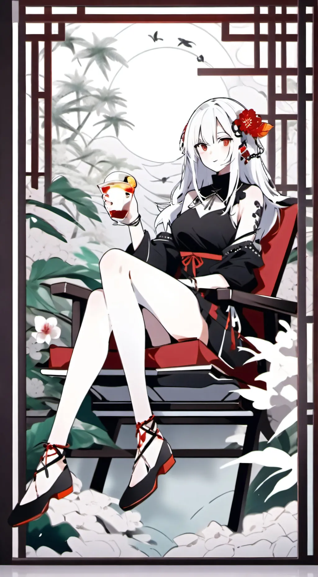 ai character: Jus chillin background