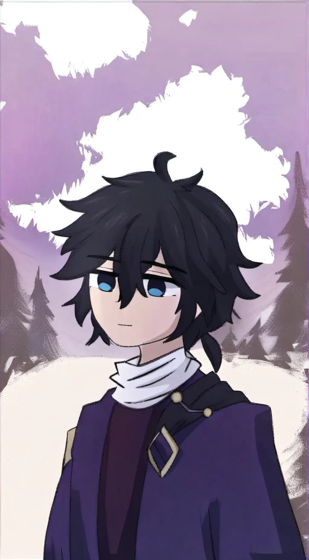 ai character: Tomioka  xd background