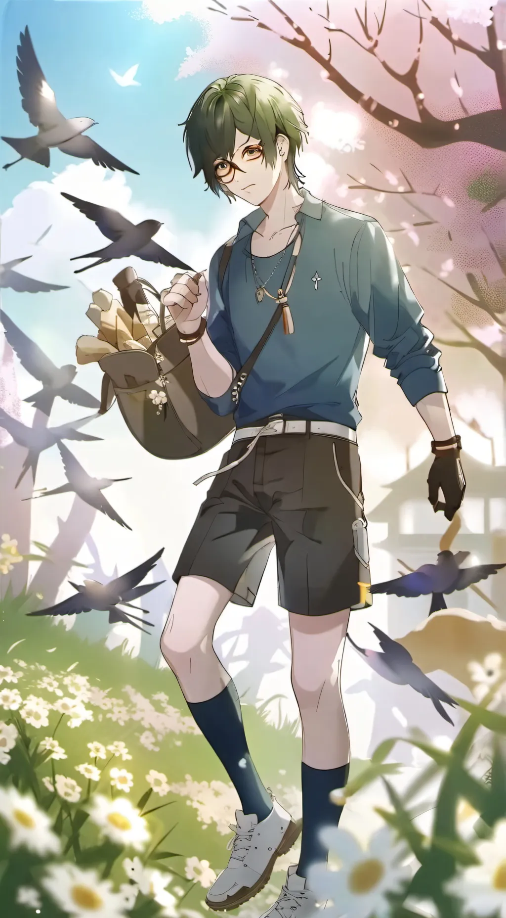 ai character: mat background